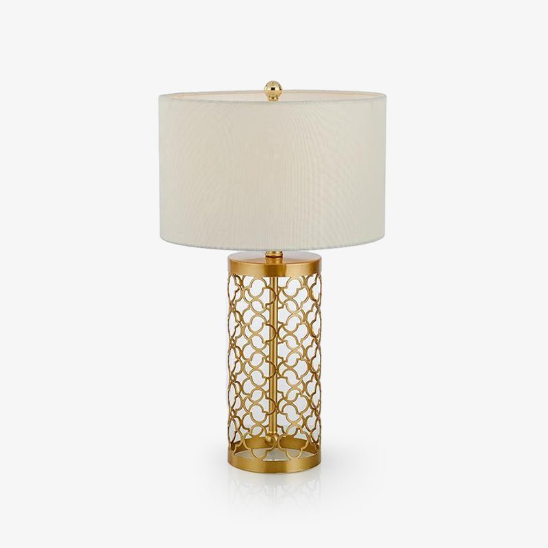 Modern Openwork Metal Table Lamp - Elegant Home & Office Lighting for Bedroom, Living Room, and Study - Perfect for Reading, Decor, and Ambient Lighting