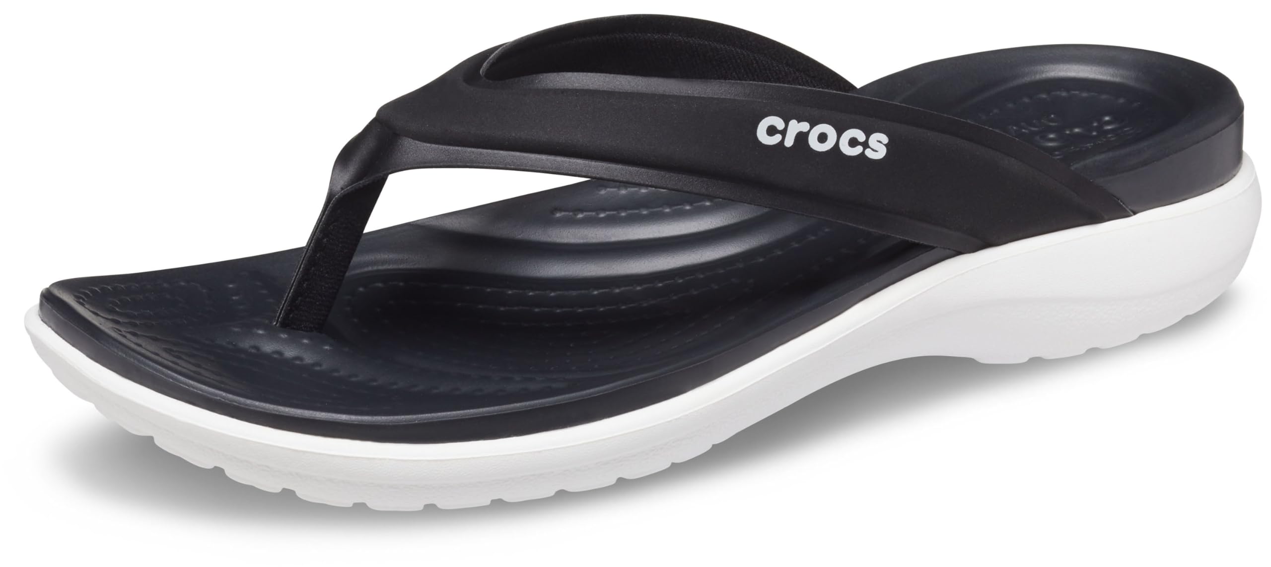 Crocs Women's Capri V Sporty Flip Flops - Comfortable Lightweight Sandals for Walking, Beach & Poolside Wear