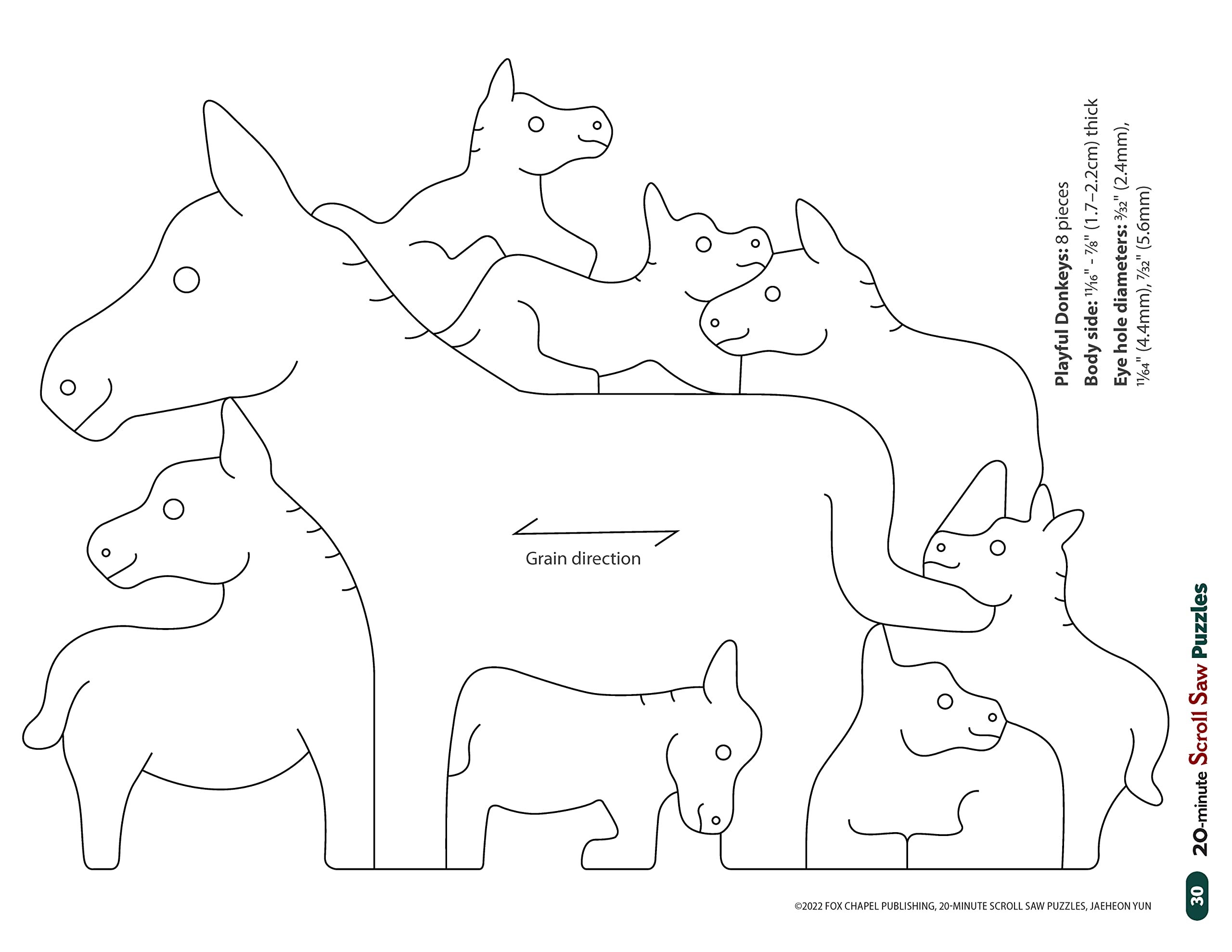 56 Easy Animal Scroll Saw Puzzles for Beginners - 20-Minute Woodworking Patterns (Fox Chapel Publishing) | DIY Stackable Interlocking Toys - Sloths, Koalas, Unicorns, Dinosaurs | Perfect for Kids' Crafts & Educational Playtime
