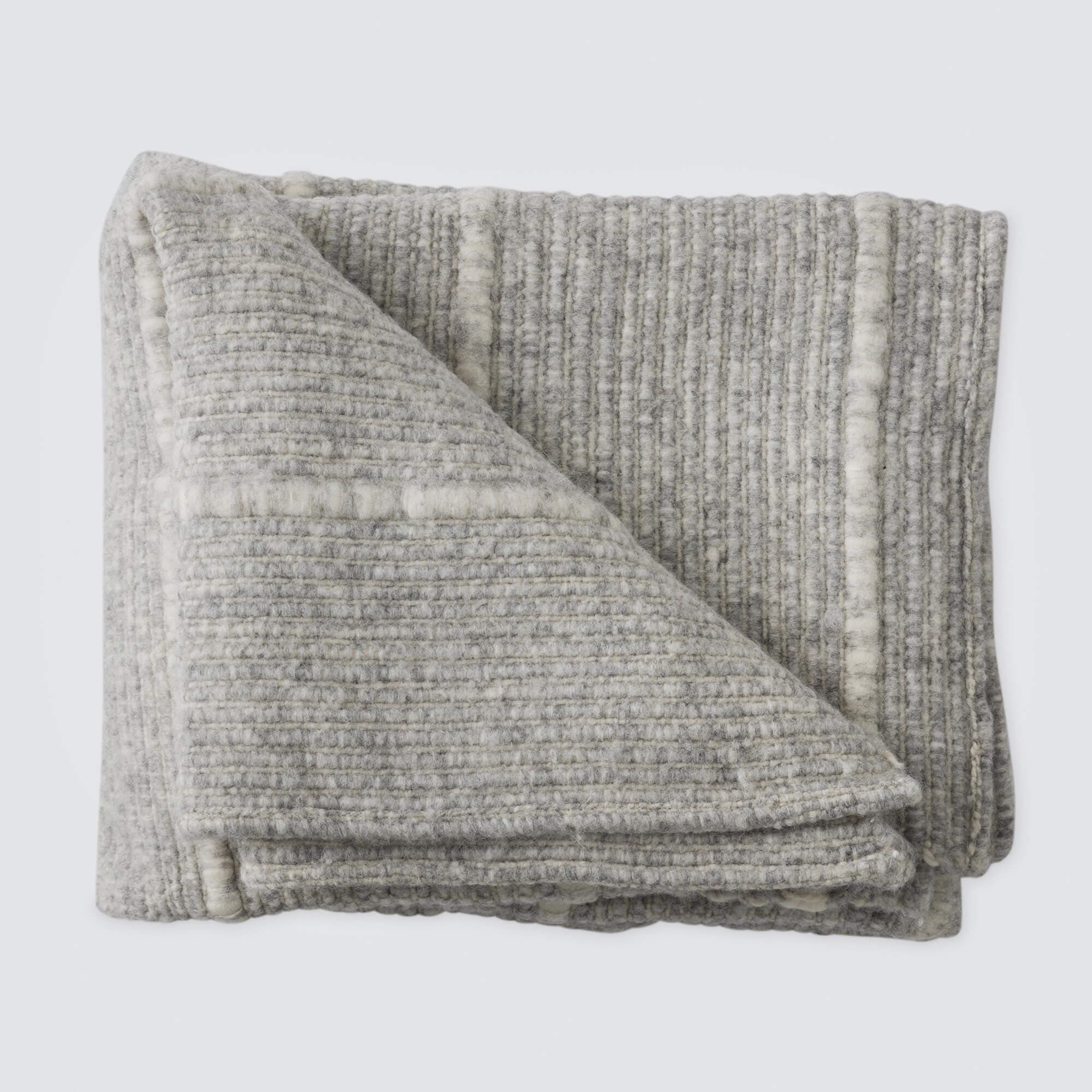Cozy Chunky Wool Throw Blanket - Soft & Warm Knit Throw for Couch, Bed & Home Decor - Perfect for Winter, Fall & Gift Giving