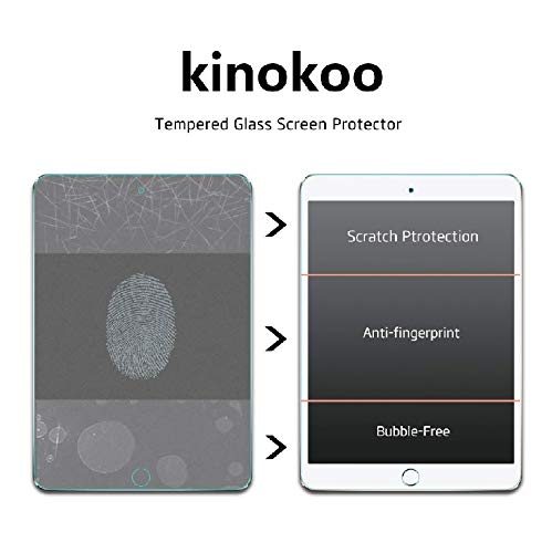 Kinokoo Tempered Glass Screen Protector for iPad 10.2-inch (7th Generation 2019) - Anti-Scratch, Blue Light Blocking, HD Clear Protection [2-Pack] - Perfect for Work, Study & Entertainment