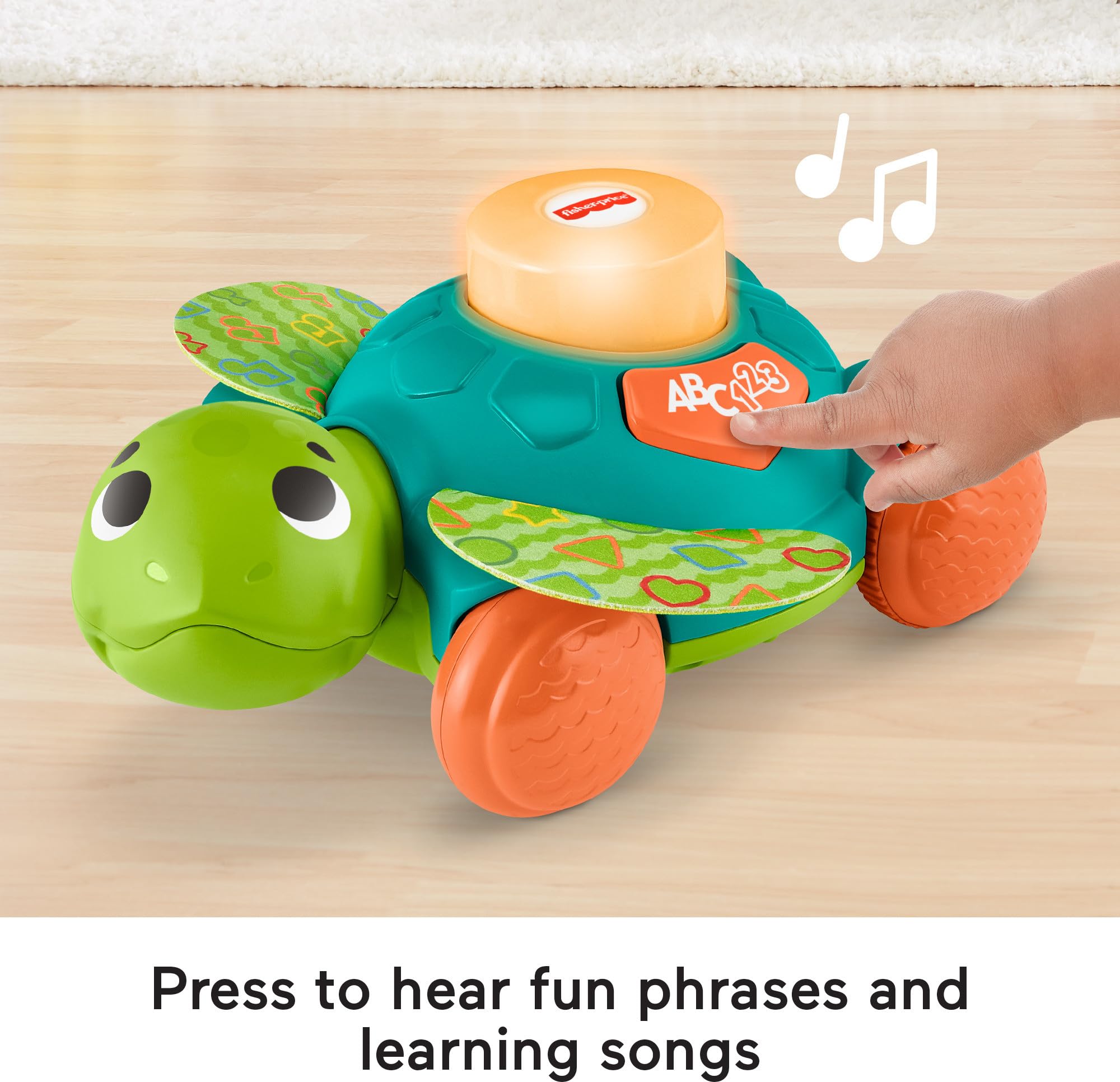 Fisher-Price Linkimals Sit-to-Crawl Interactive Baby Sea Turtle Toy - Educational Crawling Toy for Infants 9+ Months - Compatible with Linkimals Collection - Perfect for Early Learning & Motor Skill Development