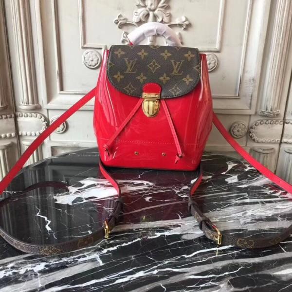 Louis Vuitton Hot Springs Backpack in Red Patent Leather - Stylish Travel & Everyday Carry Bag for Women & Men
