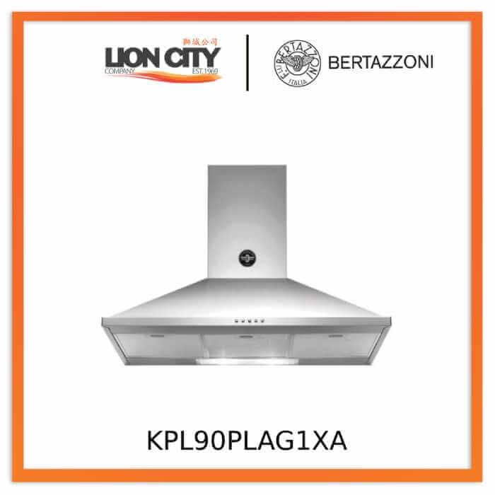 Bertazzoni KPL90PLAG1XA 90-Inch Professional Wall Mount Range Hood - Stainless Steel Kitchen Ventilation for Gas Stoves & Cooktops | Ideal for Home Chefs & Modern Kitchens