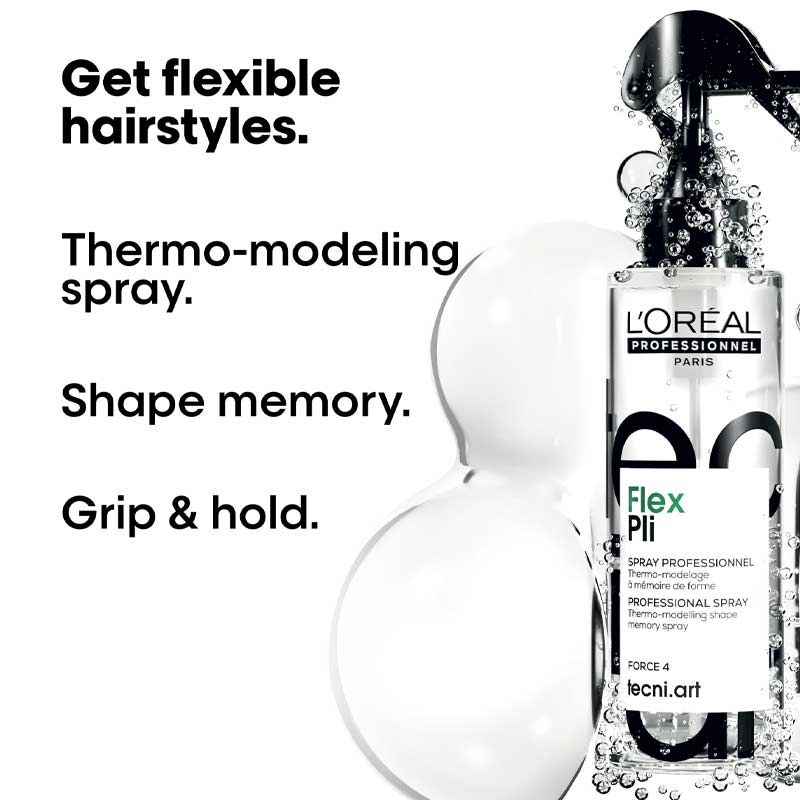 L'Oréal Professionnel Tecni Art Pli Shaper Hair Styling Spray - Strong Hold for Volume & Texture - Perfect for Salon Styling & Everyday Hair Care