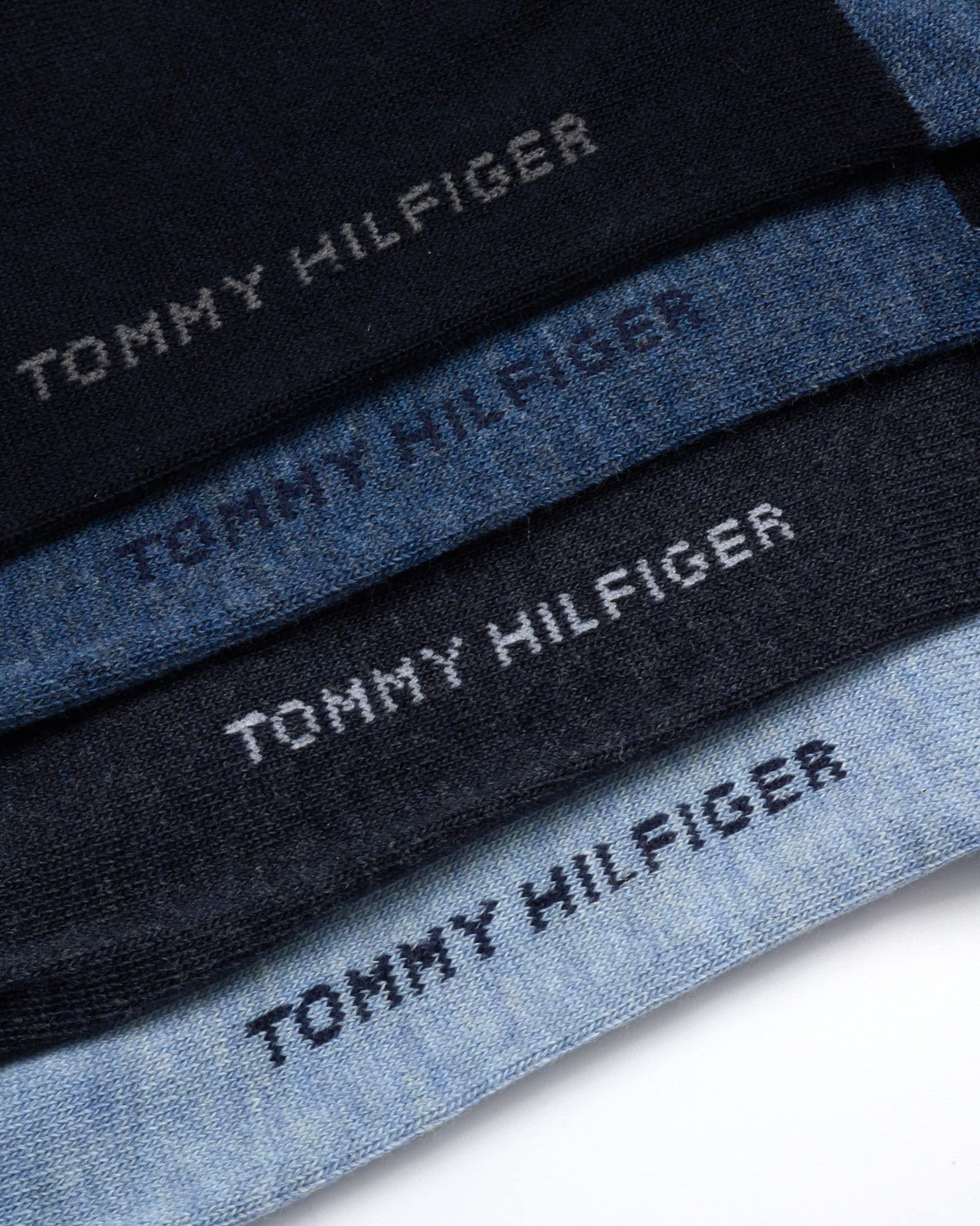 Tommy Hilfiger Men's Dress Socks 8-Pack - Breathable Stretch Crew Socks for Business & Casual Wear - Comfortable Formal & Office Socks for Daily Use, Work & Special Occasions