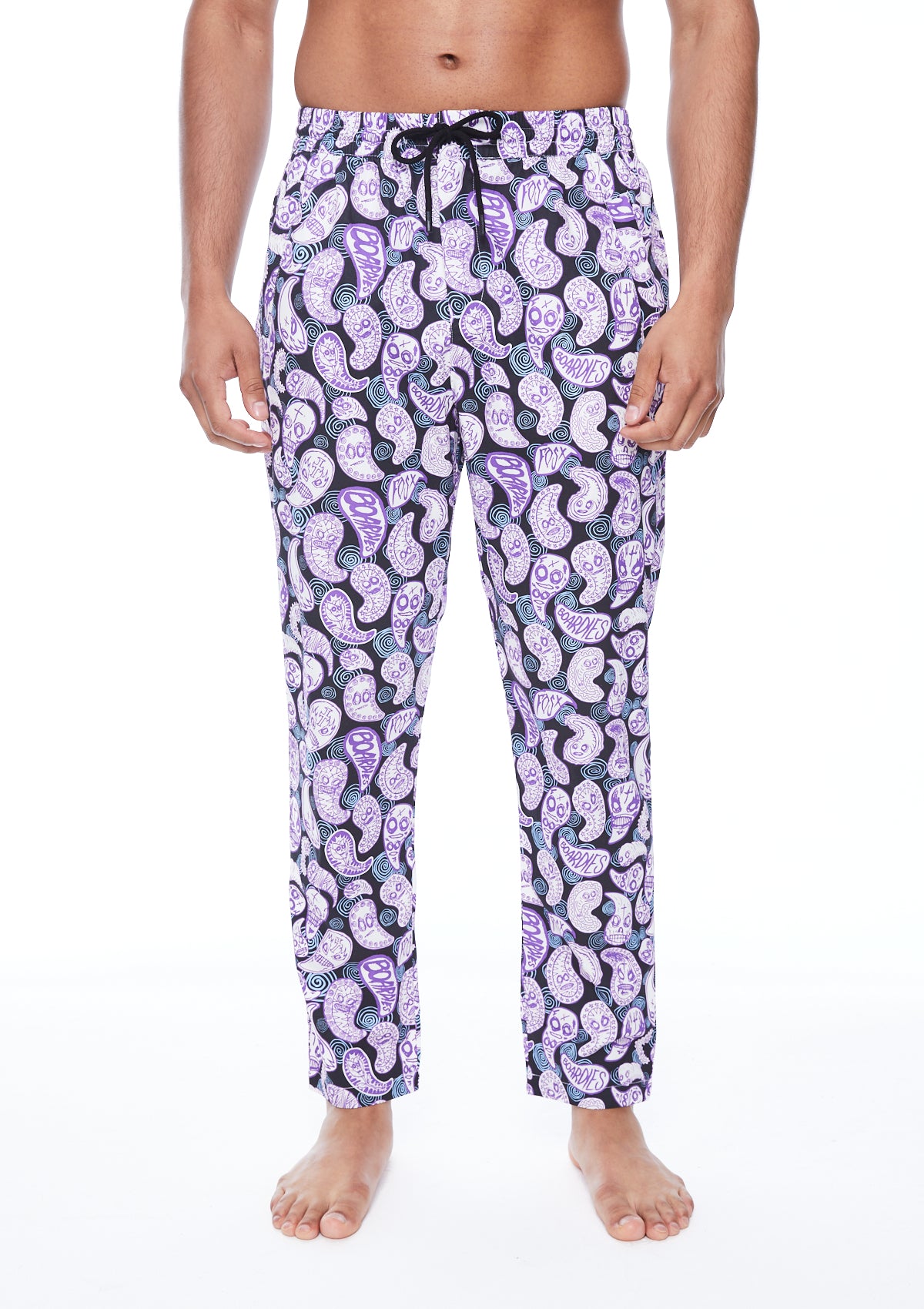 FOS Women's Paisley Print Lounge Pants - Soft Stretchy Elastic Waist Casual Pajama Bottoms for Home, Yoga, and Sleepwear