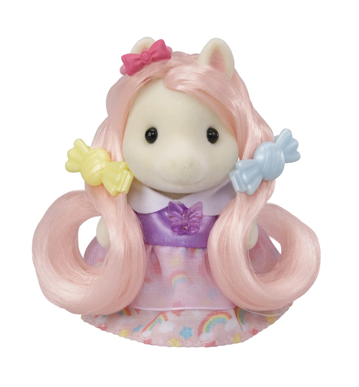 Calico Critters Pony's Vanity Dresser Set - Dollhouse Miniature Playset with Figure & Accessories for Kids | Pretend Play, Collectible Toy Gift for Girls & Boys
