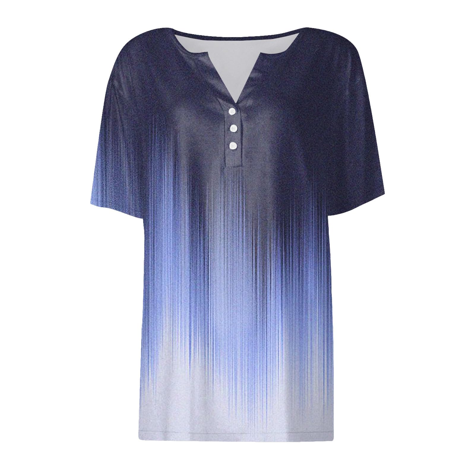 Trendy 2024 Summer Tops for Women - V Neck Boho Short Sleeve Casual Shirts, Loose Comfy Tunic Tops | Perfect for Vacation, Beach Outings & Everyday Wear