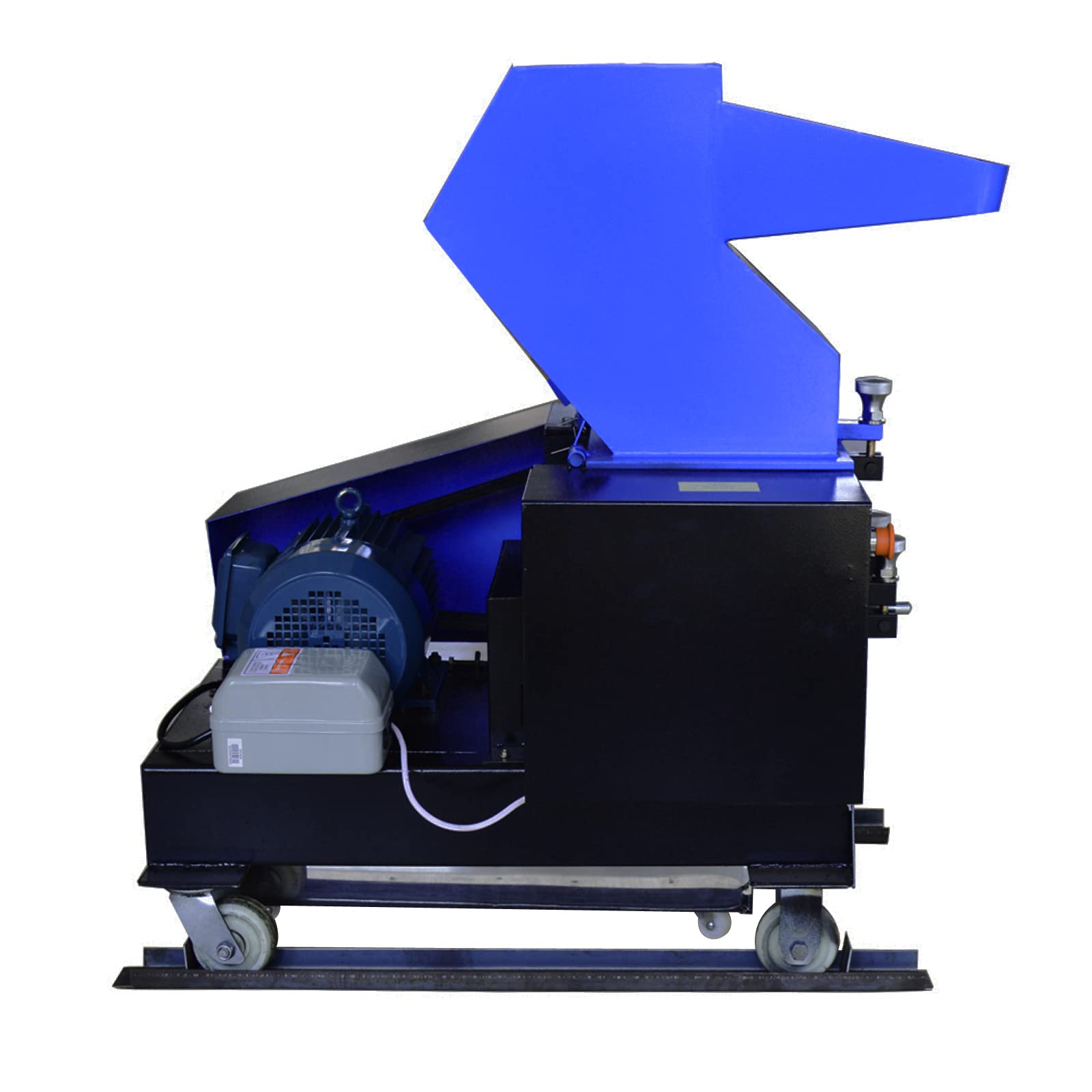 INTSUPERMAI 5.5Kw Heavy Duty Electric Plastic Shredder Grinder - Industrial Plastic Bottle, Cardboard Crusher & Granulator Machine (220V 3-Phase) - Perfect for Recycling Centers, Waste Management & Plastic Processing Facilities