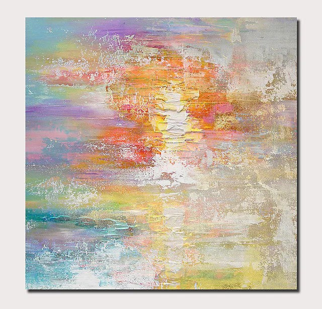 Modern Abstract Acrylic Canvas Painting - Large Wall Art for Living Room & Bedroom Decor - Handmade Huge Canvas Artwork for Home & Office Interior Design