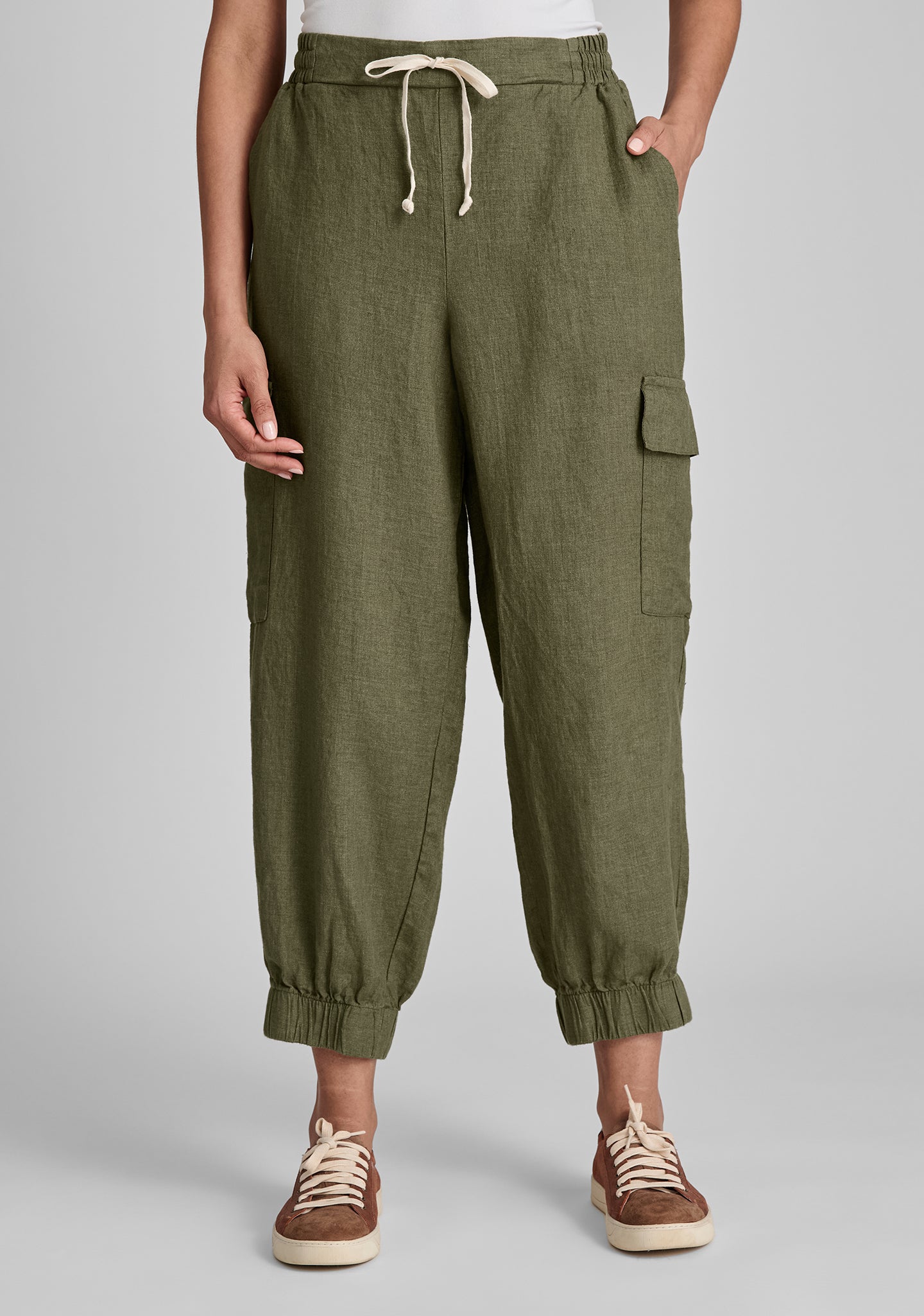 Comfortable Linen Drawstring Pants for Women & Men - Breathable Casual Lounge Pants for Summer, Yoga, Travel & Home Wear