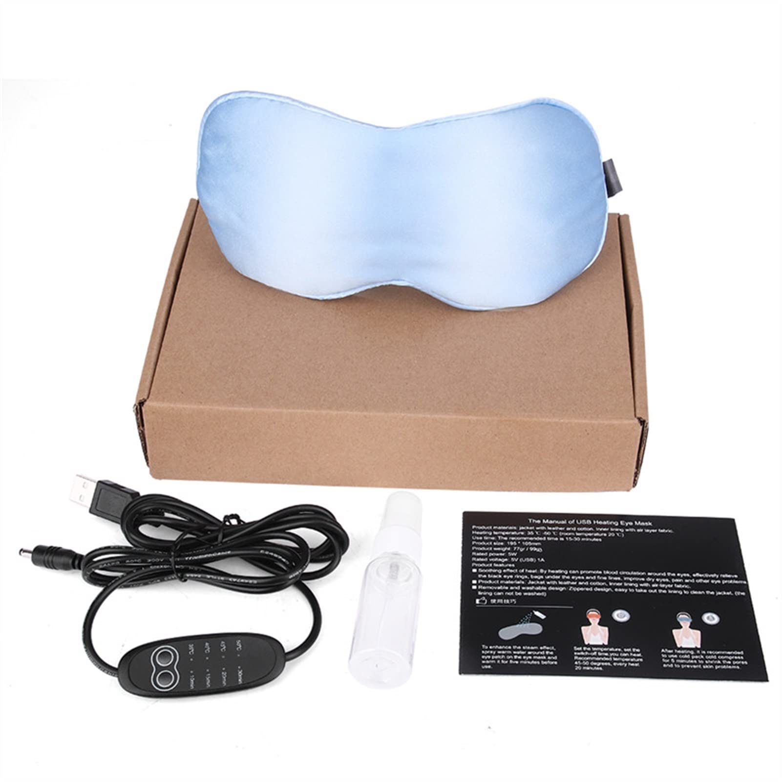 HEYUANPIUS Heated & Cooling Eye Mask for Migraine Relief, Warm Therapy & Cold Compress for Blepharitis, Blackout Sleep Mask for Women - Perfect for Travel, Stress Relief & Relaxation at Home
