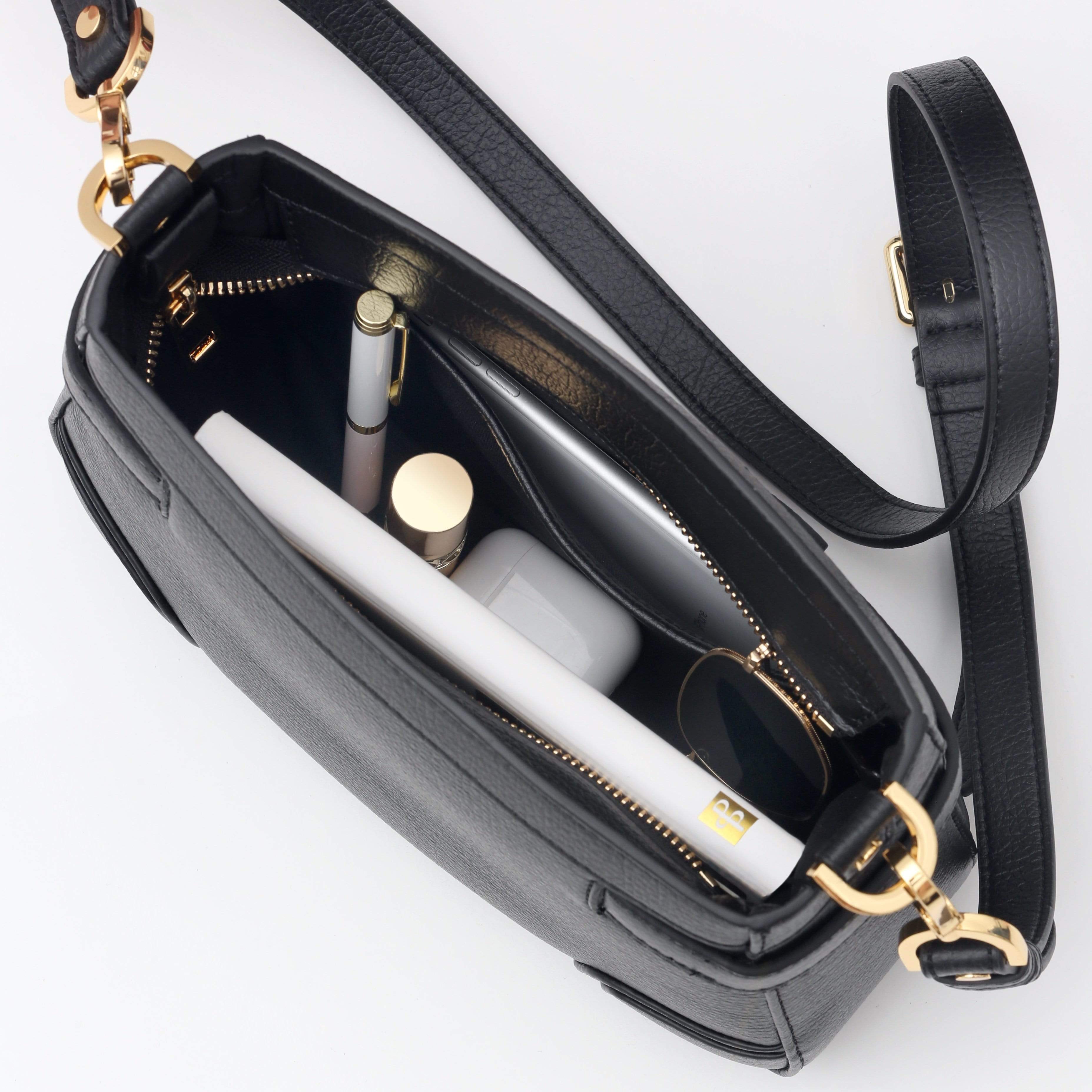 Stockholm Vegan Leather Crossbody Bag for Women - Stylish & Cruelty-Free Black Handbag | Perfect for Work, Travel & Everyday Use