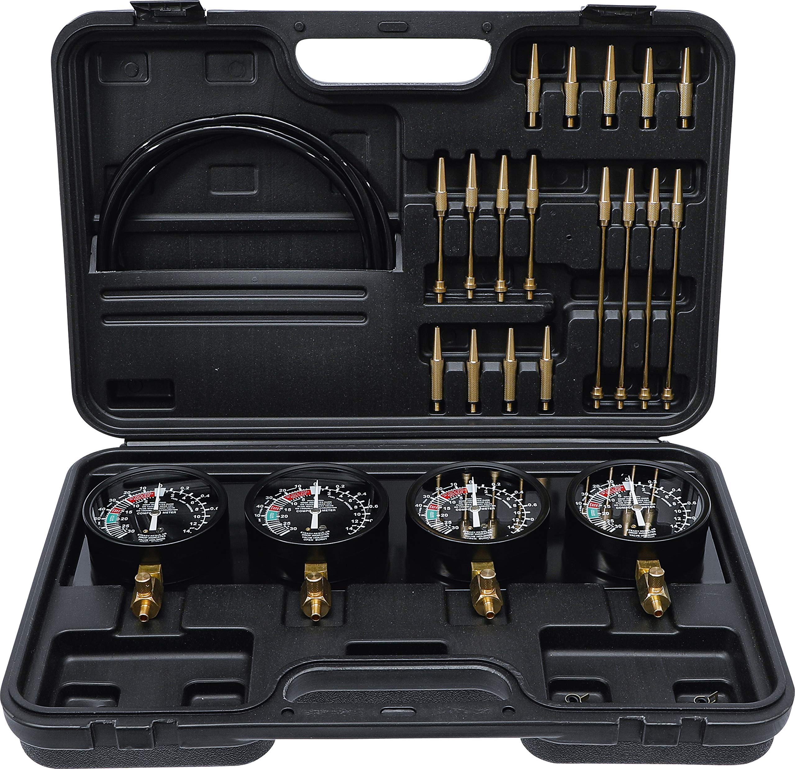 Kraftmann 962670 Carburetor Tester Set - 25 Piece Multi-Color Kit for Small Engine Repair | Ideal for Motorcycle, Lawn Mower & ATV Carburetor Testing & Maintenance