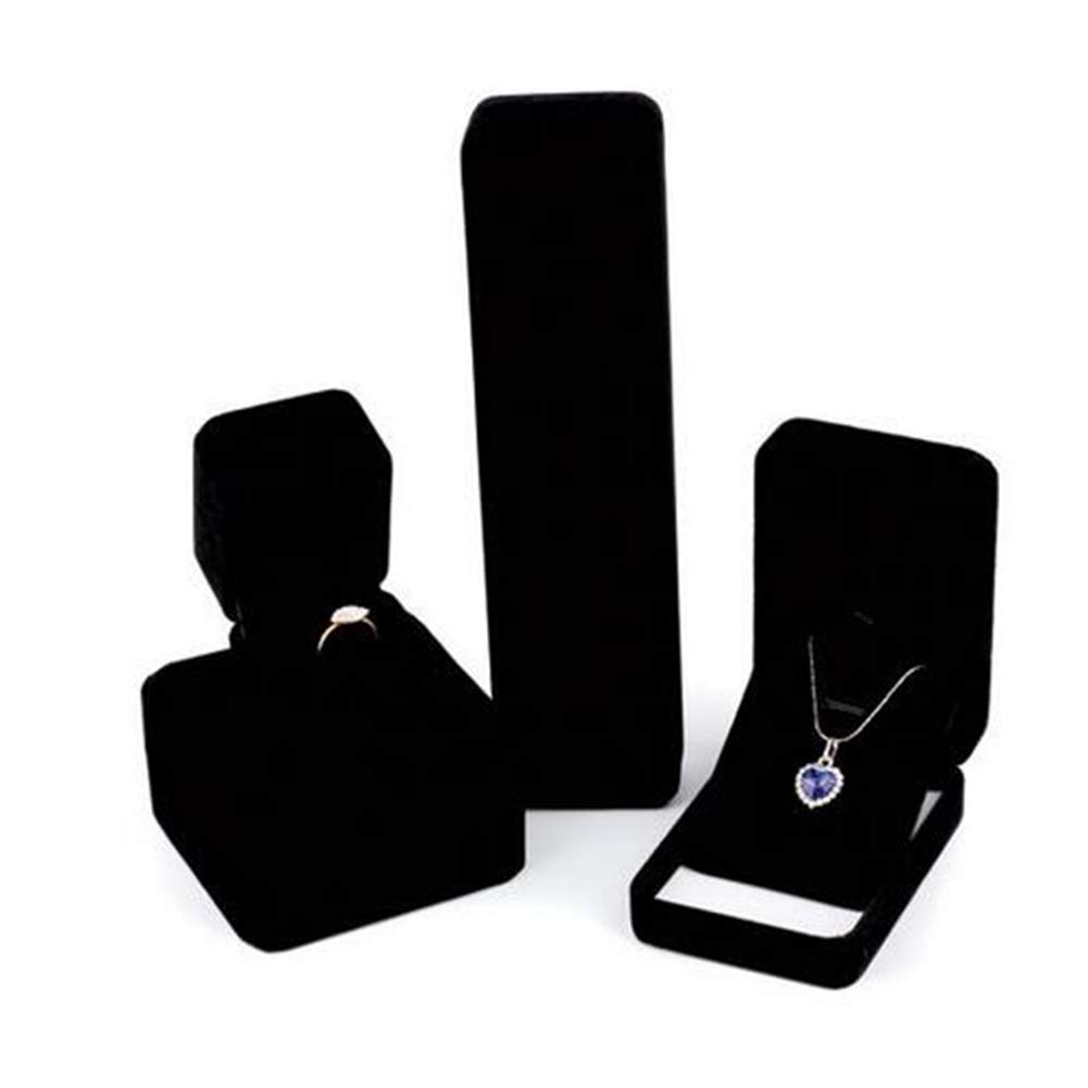 Velvet Jewelry Box for Rings Necklaces Bracelets - Gift & Storage for Travel
