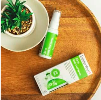 BetterYou Zinc Daily Oral Spray 10mg 50ml - Immune Support Supplement for Adults & Kids - Fast Absorbing Liquid Zinc for Energy & Wellness - Perfect for Travel, Work & Home Use