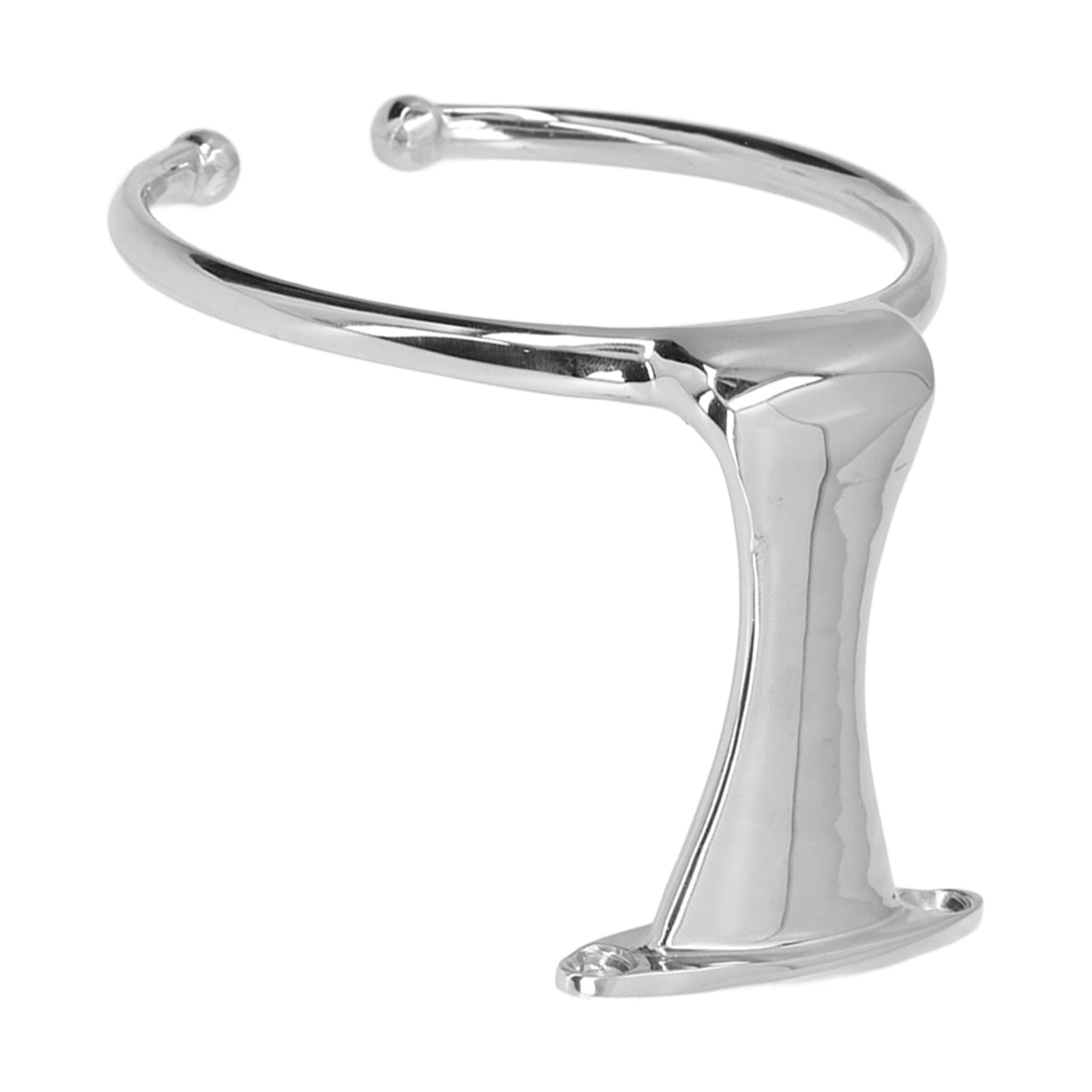 Stainless Steel Boat Cup Holder - 316 Marine Grade Ring Drink Holder for Yachts, Trucks & Boating - Open Design for Secure Beverage Storage on Deck or Road Trips