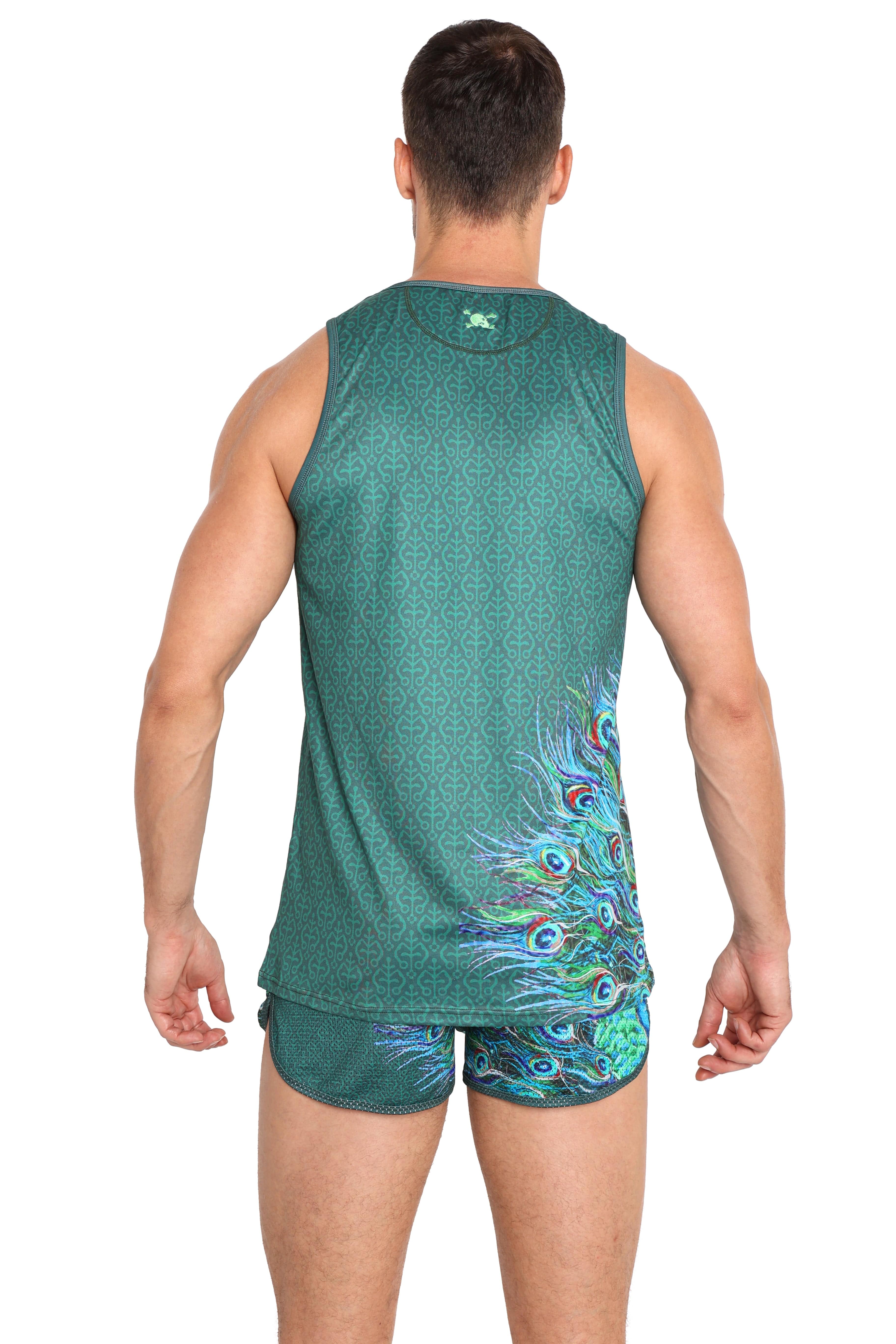 Peacock Green Tank Top for Women - Soft & Breathable Summer Casual Shirt - Perfect for Beach, Yoga, and Everyday Wear