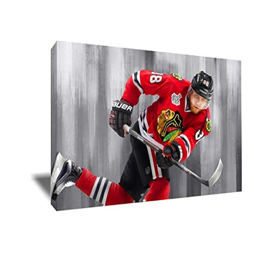 Patrick Kane Poster - High-Quality Canvas Art Print (32x48 inches) - Perfect for Hockey Fans, Sports Room Decor, and Gift Ideas