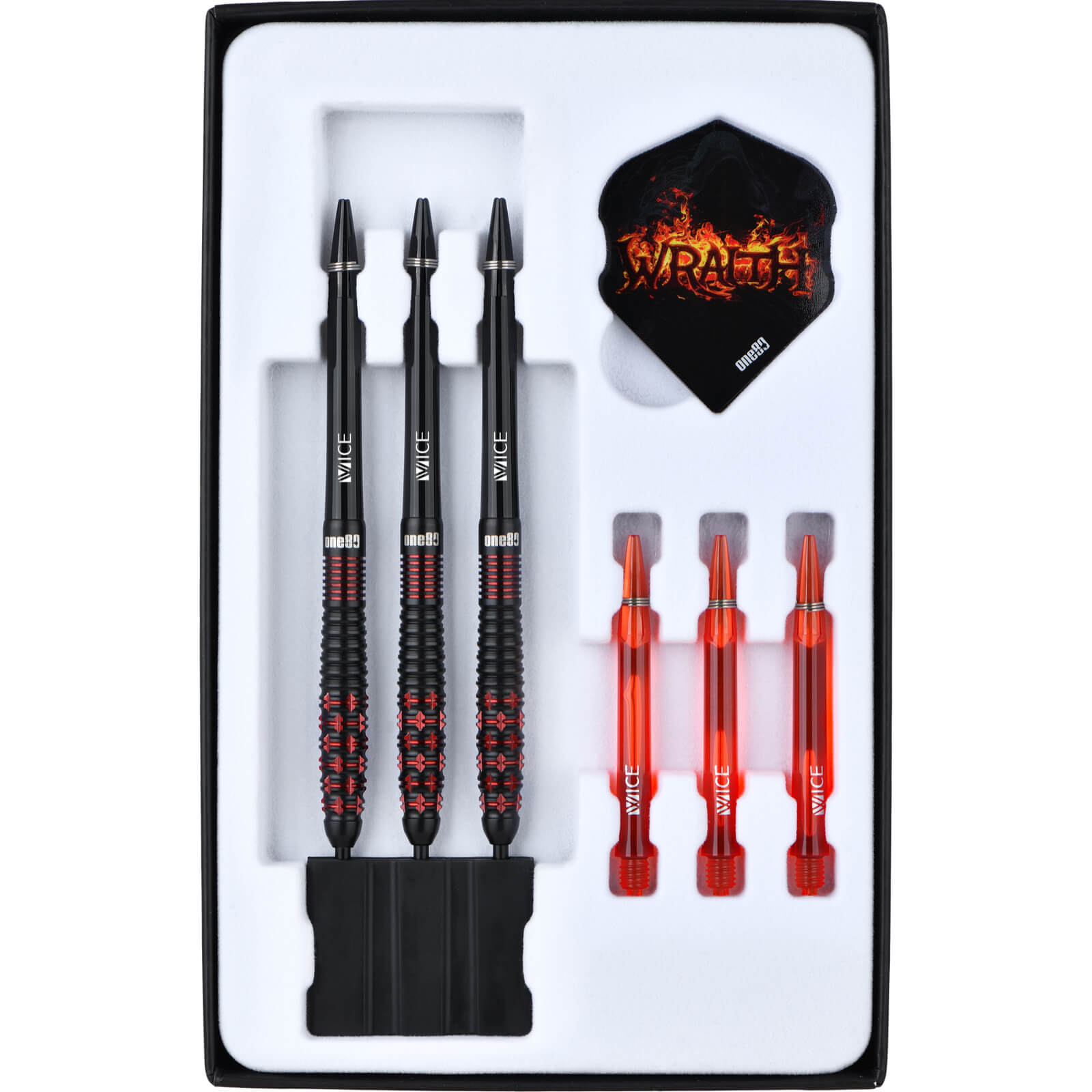 One80 Wraith W3 Steel Tip Darts - 90% Tungsten - 23g & 25g Weight Options - Perfect for Professional Dart Players & Home Game Rooms