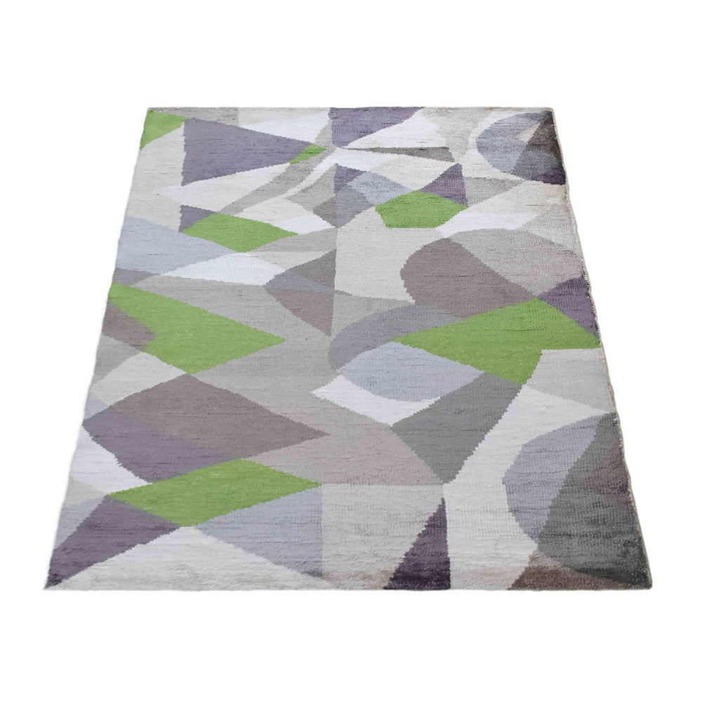 Hand Knotted Sheer Area Rug - Lightweight & Elegant for Living Room, Bedroom, or Nursery Decor