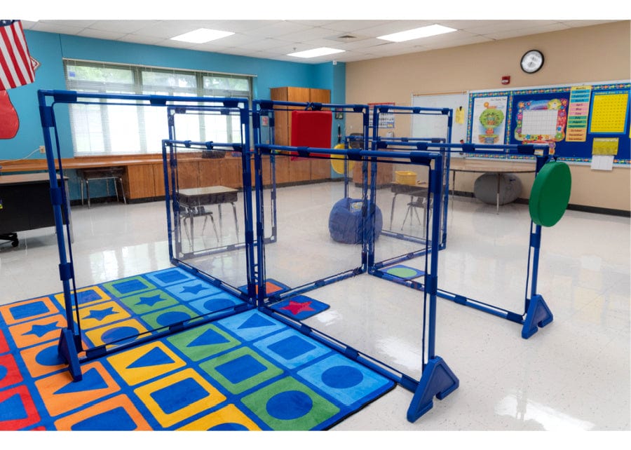8-Pack Clear Playpanel Dividers for Large Screens - Perfect for Classrooms, Offices, and Playrooms