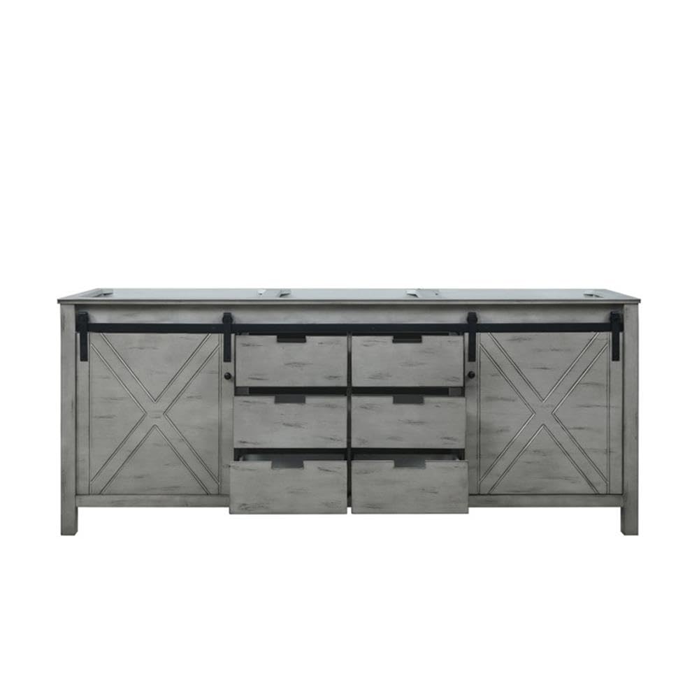 Marsyas 80 Inch Wide x 22 Inch Deep Double Bathroom Vanity in Ash Grey - Perfect for Master Bathroom Renovation and Modern Home Decor