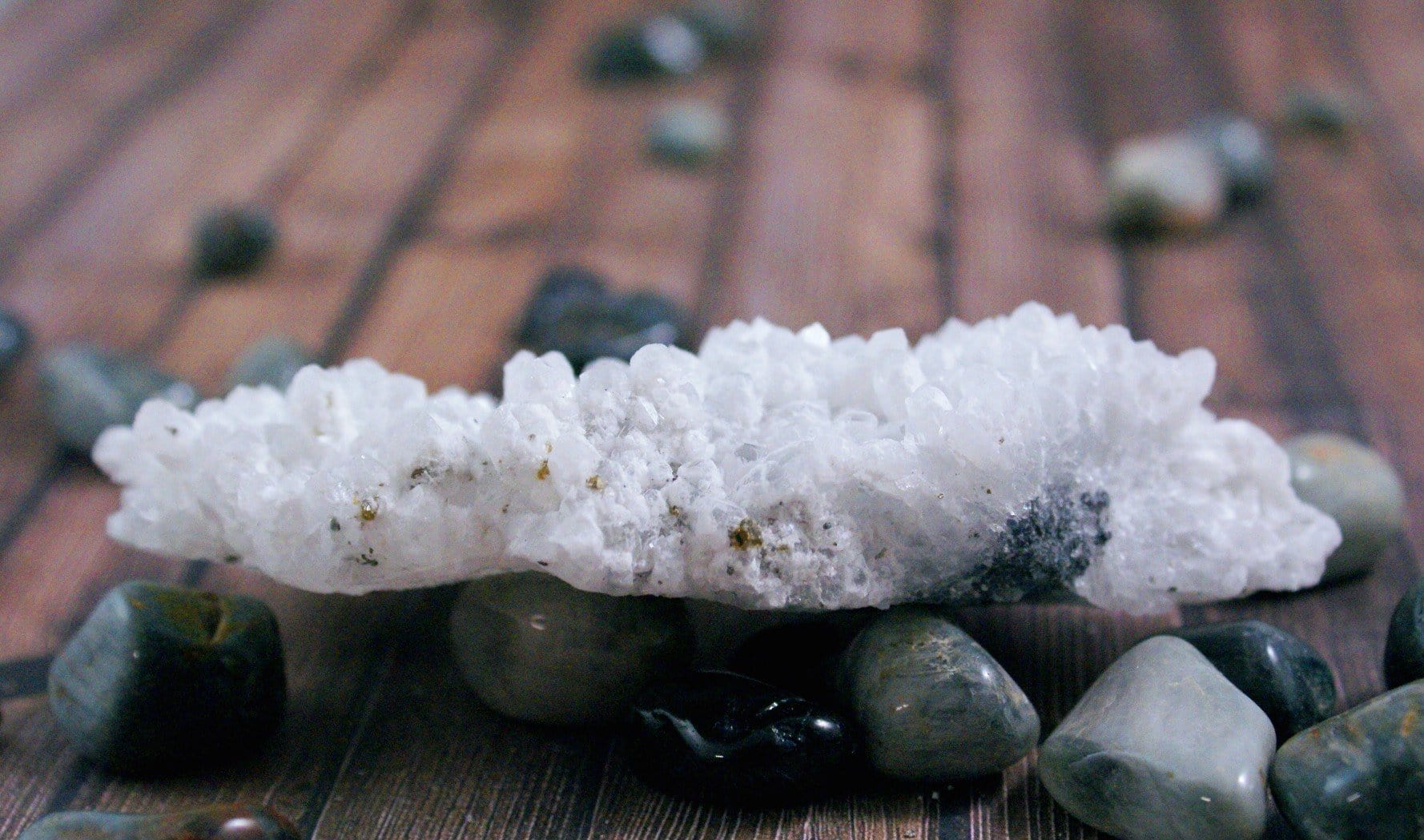 Natural Bulgarian Quartz with Galena - High-Quality Healing Crystal for Meditation, Energy Work & Home Decor