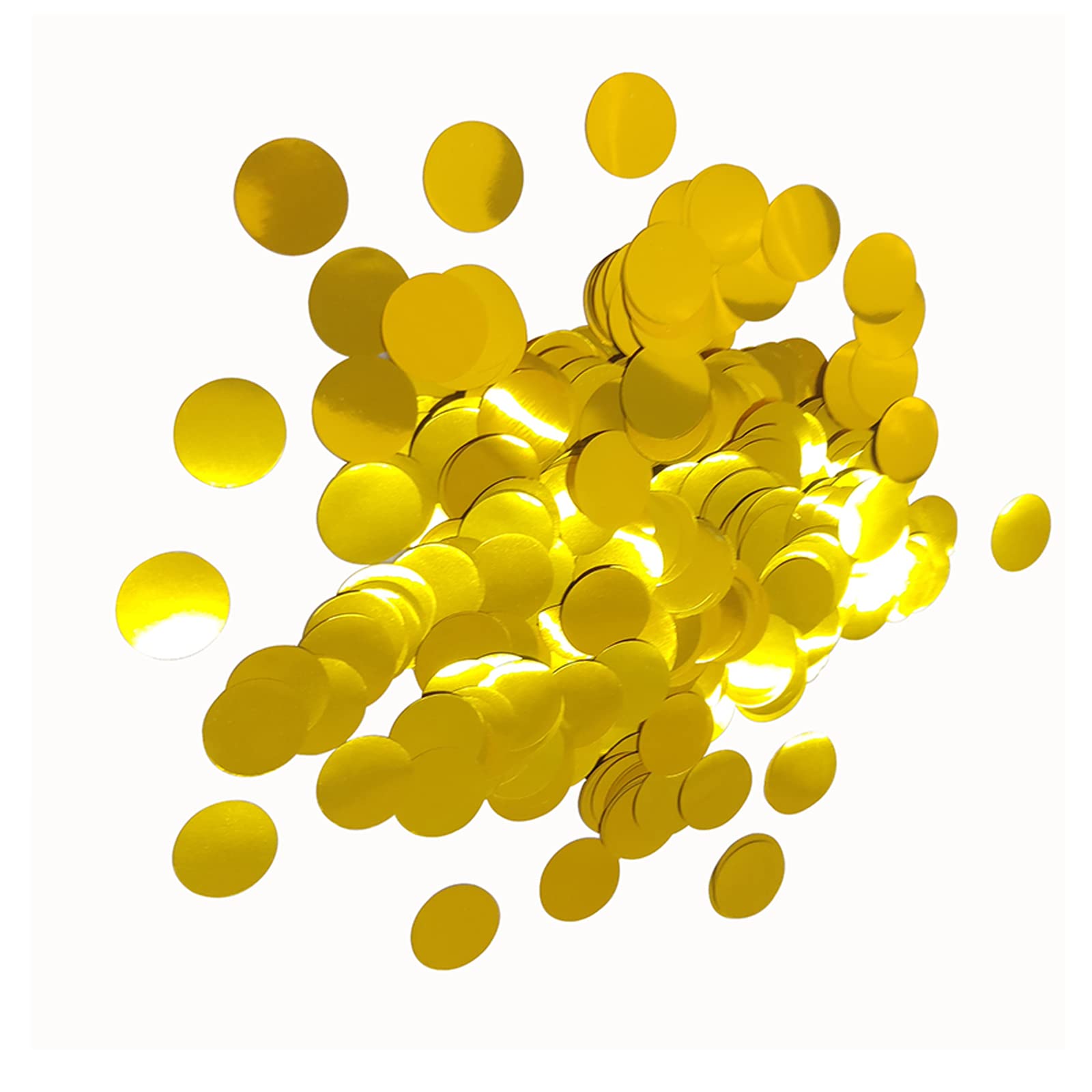 Sinsoladura Gold Polka Dot Aluminum Confetti - Perfect for Weddings, Parties, Table Decorations & Special Events - Elegant Decorative Gift for Celebrations