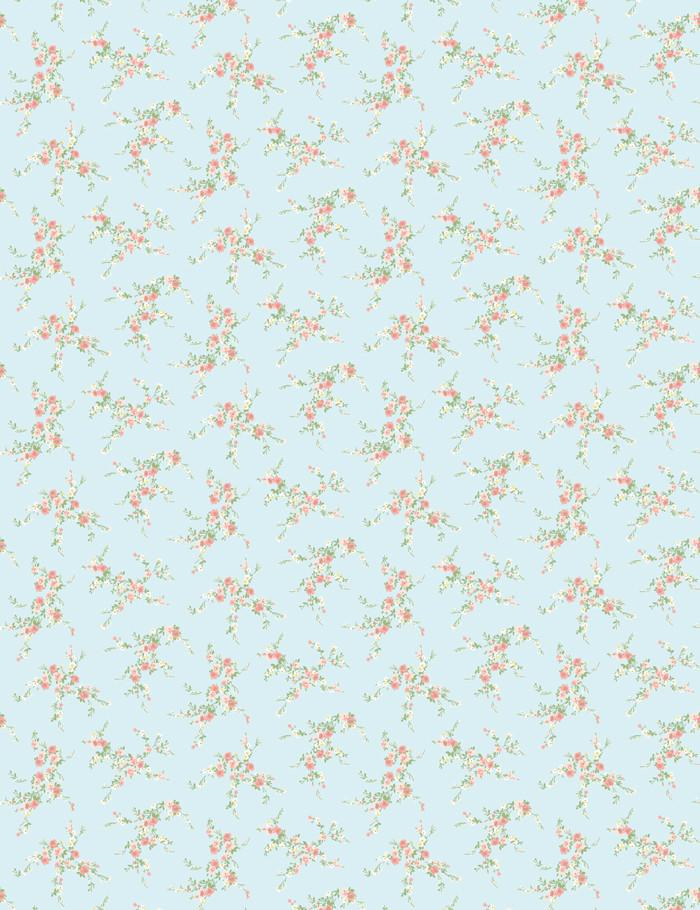 Jolene Sky With Pink Wallpaper by Wallshoppe - Premium Peel & Stick Removable Wallpaper for Bedroom, Nursery, and Home Decor