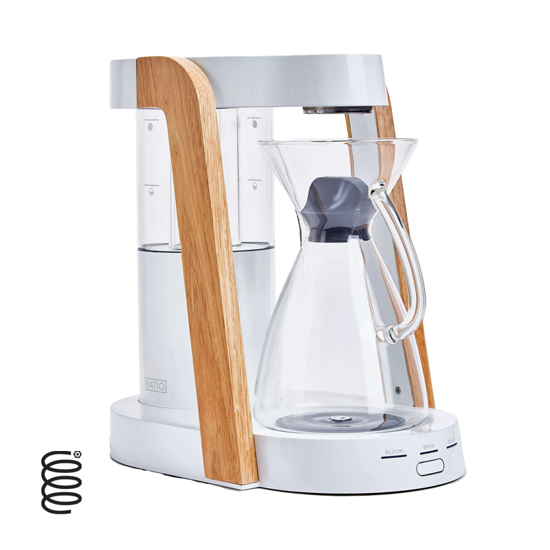 Ratio Eight Coffee Brewer - Premium Black & Walnut Drip Coffee Maker for Home & Office | Perfect for Pour-Over Coffee Lovers & Specialty Brewing Enthusiasts