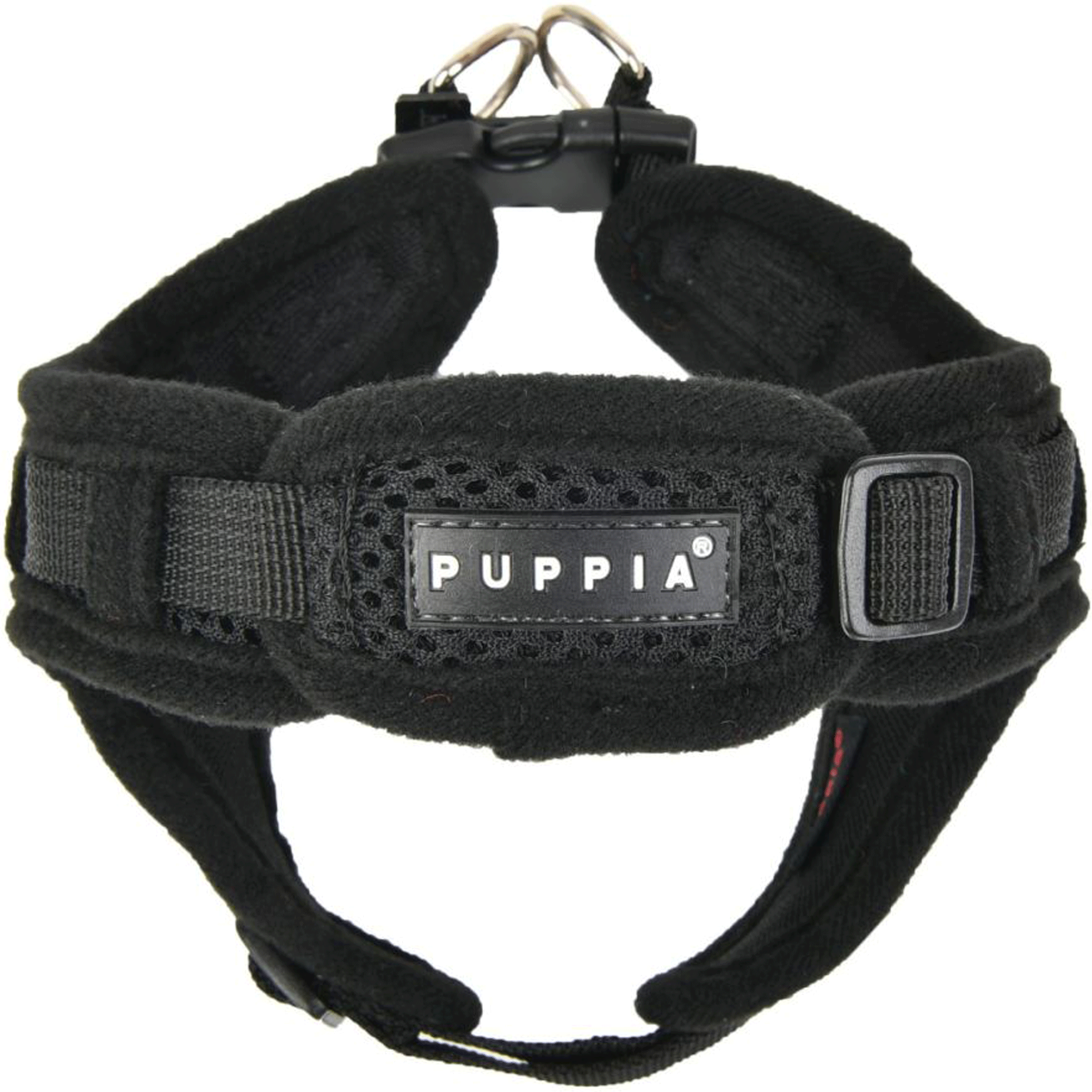Puppia Black Soft Step-In Dog Harness - Adjustable & Comfortable for Small to Medium Dogs - Perfect for Walking, Training & Outdoor Adventures