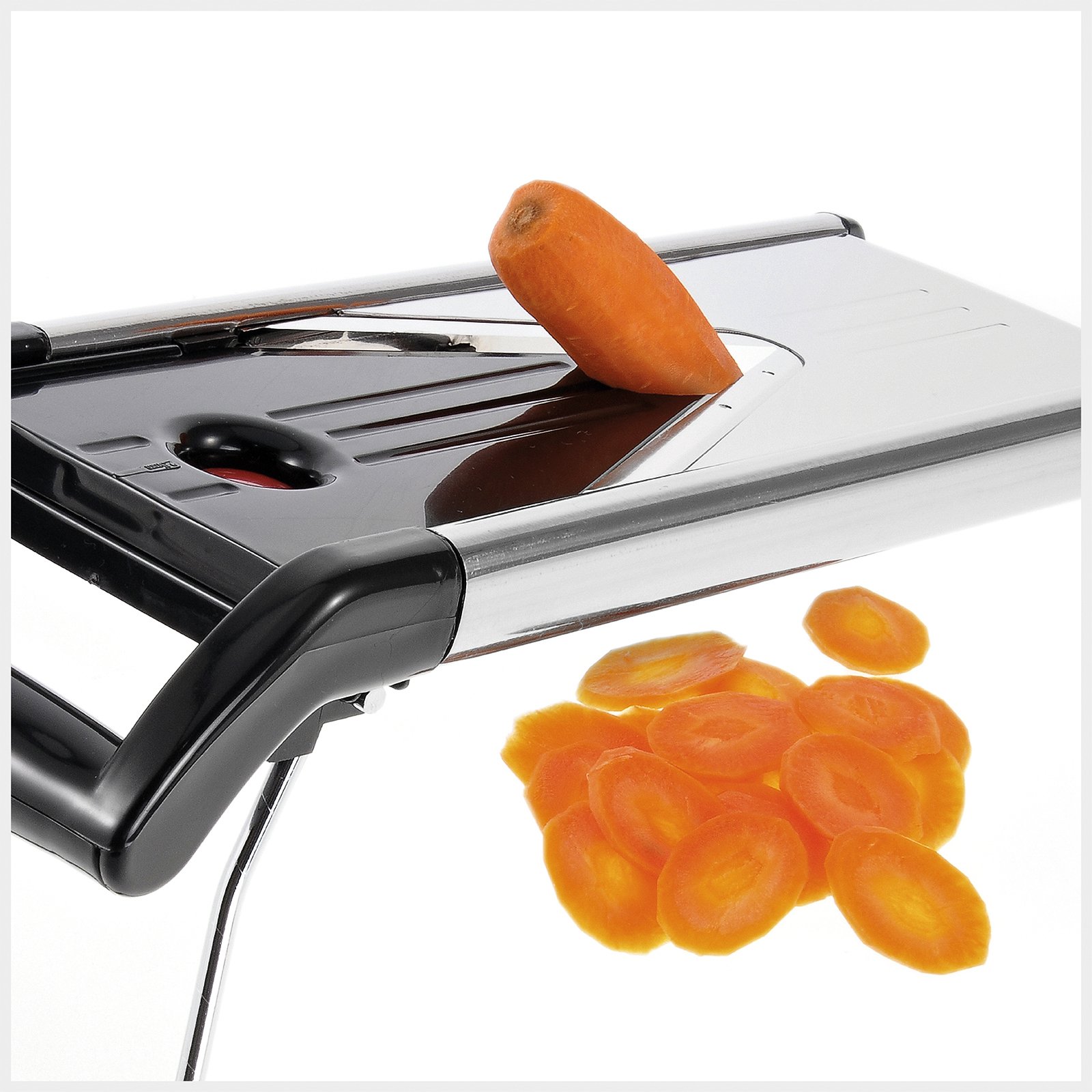 Westmark 11302260 5-in-1 Stainless Steel V Blade Mandoline Slicer - Professional Vegetable & Fruit Slicer for Perfect Julienne, Waffle & Straight Cuts - Ideal for Kitchen, Salad Prep & Healthy Cooking