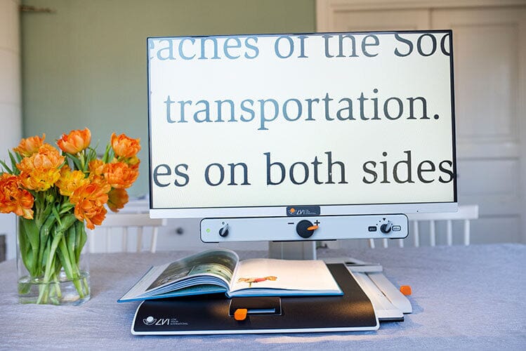 MagniLink Vision - Portable Electronic Magnifier for Low Vision & Reading Assistance - Ideal for Books, Newspapers, and Documents at Home or Office