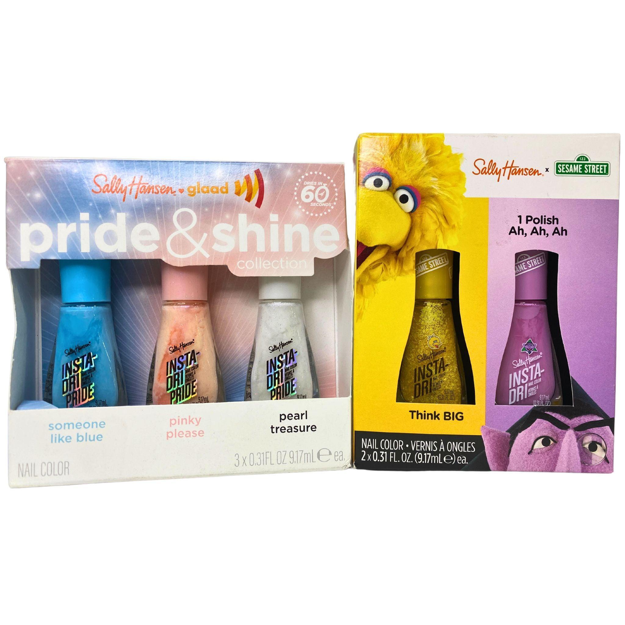 Sally Hansen X Sesame Street & GLAAD Nail Polish Set - 70 Piece Color Collection for Kids & Adults - Perfect for Birthday Parties, DIY Nail Art & Gift Giving