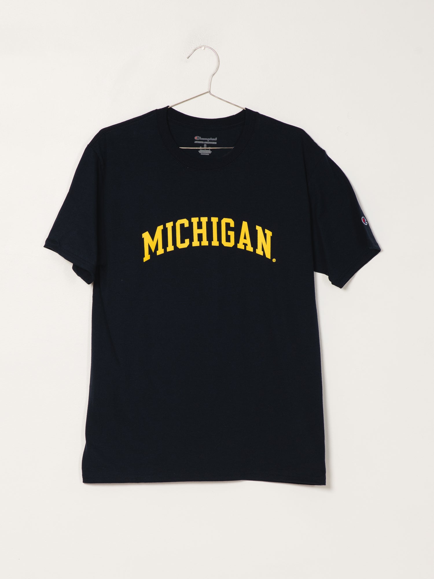 Champion Michigan Short Sleeve University Tee - Comfortable Cotton T-Shirt for Men & Women - Perfect for College, Sports, and Casual Wear