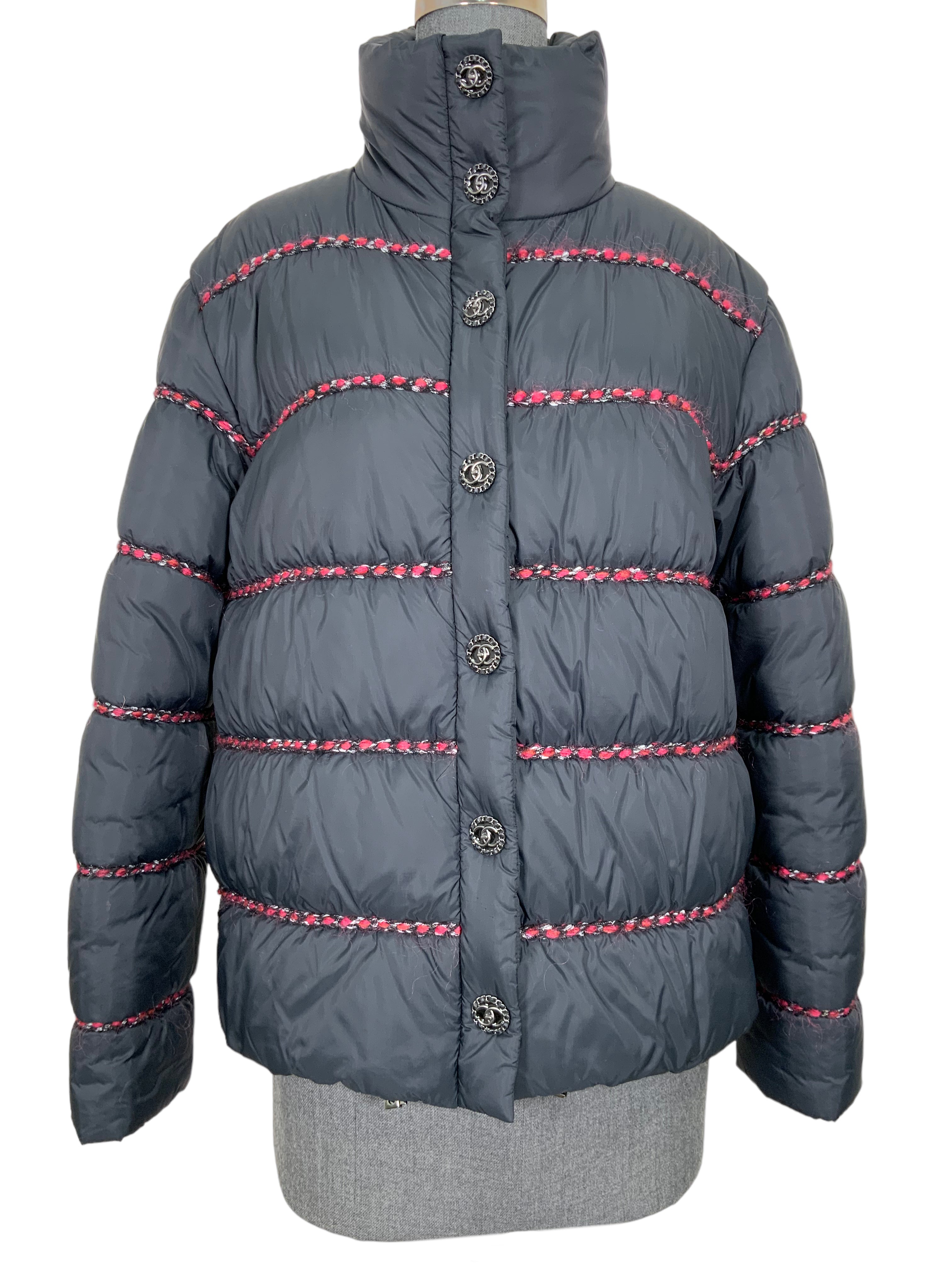 CHANEL 2018 Quilted Puffer Jacket Women's Size S - Winter Fashion Outerwear for Casual Wear & Street Style