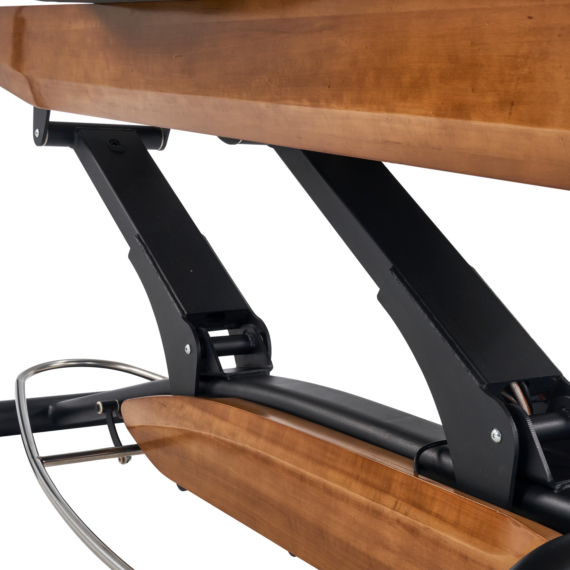 Premium Adjustable Spa Massage Bed - Luxury Oak Frame with Black Cover for Salon & Beauty Treatments | Ideal for Massage Therapy, Facial Treatments & Relaxation