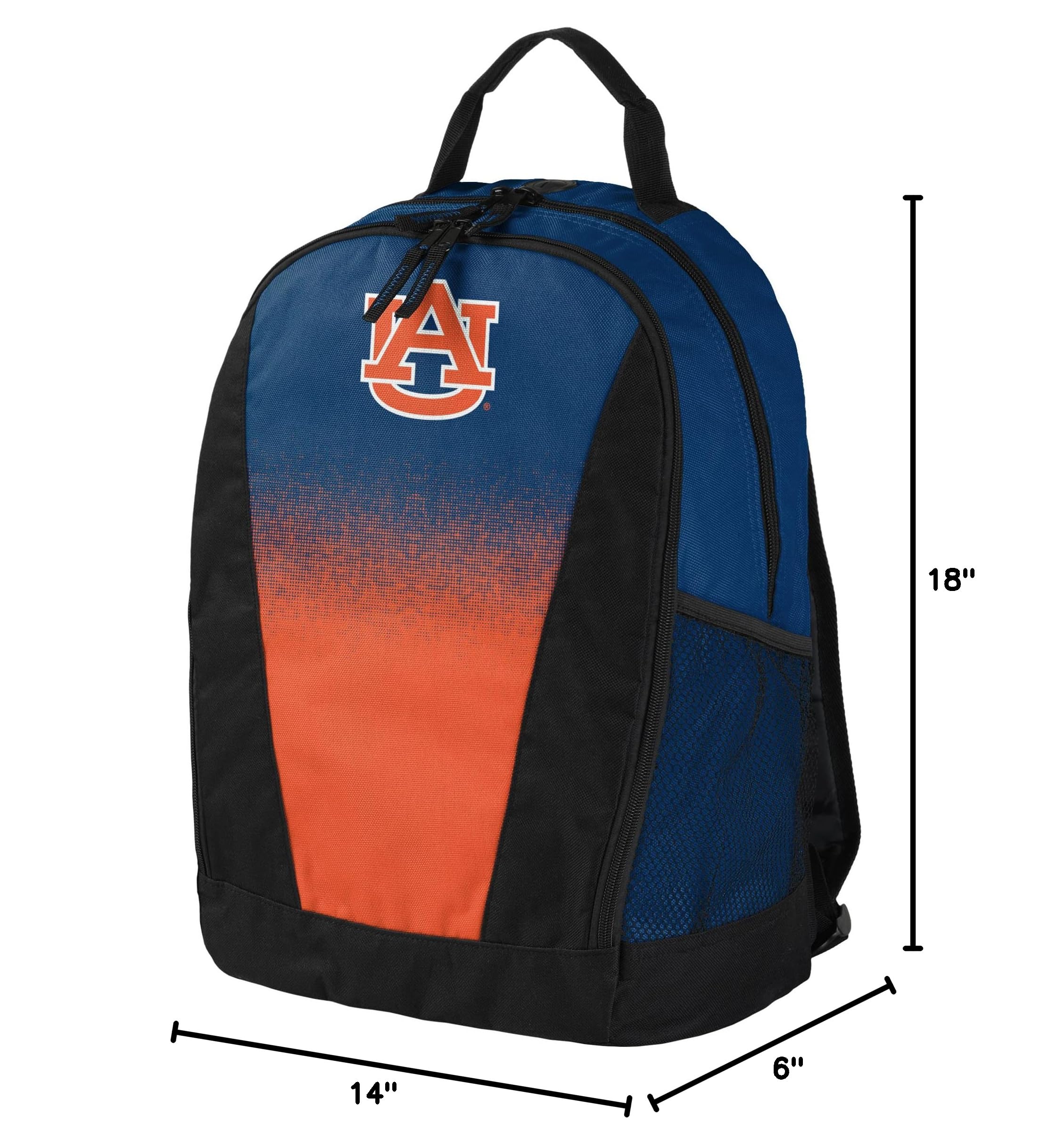 FOCO NCAA College Team Logo Gradient Print Primetime Backpack - Durable School & Travel Backpack for Students, Fans & Sports Enthusiasts - Perfect for Campus, Gym & Game Day