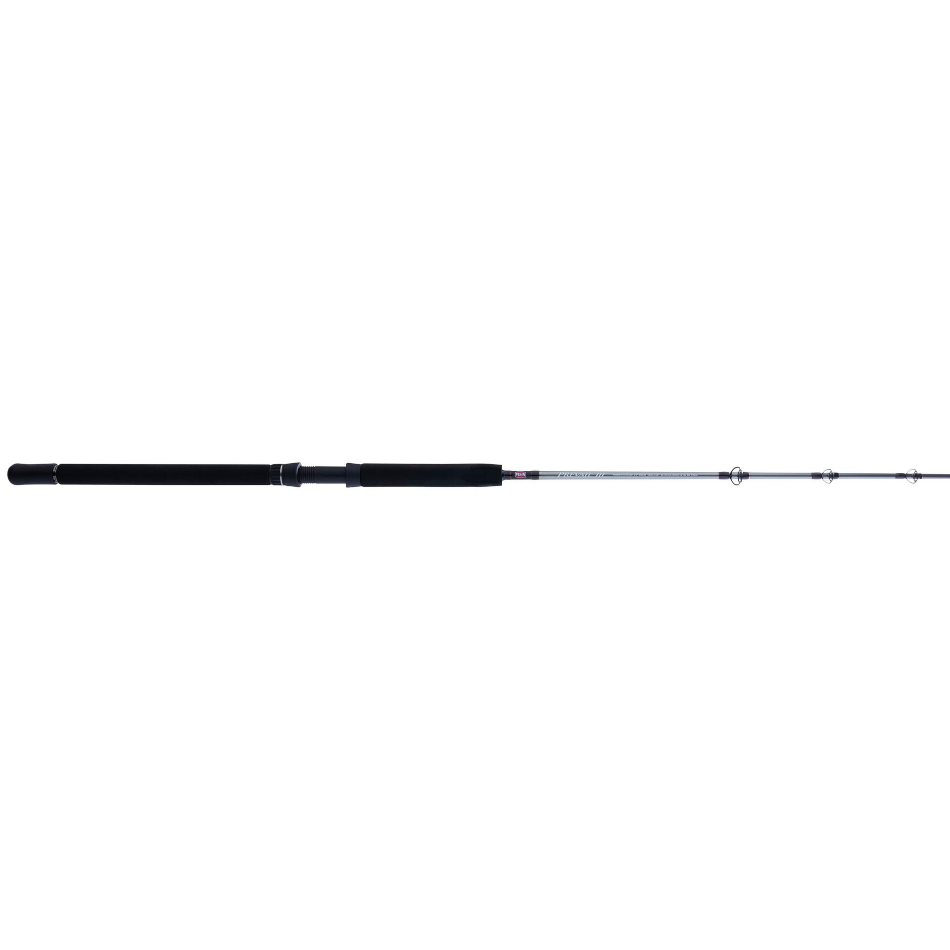 Prevail III Conventional Boat Fishing Rod - Saltwater & Freshwater Trolling Rod for Offshore & Inshore Fishing - Heavy Duty Boat Fishing Rod for Tuna, Marlin, and Big Game Fish