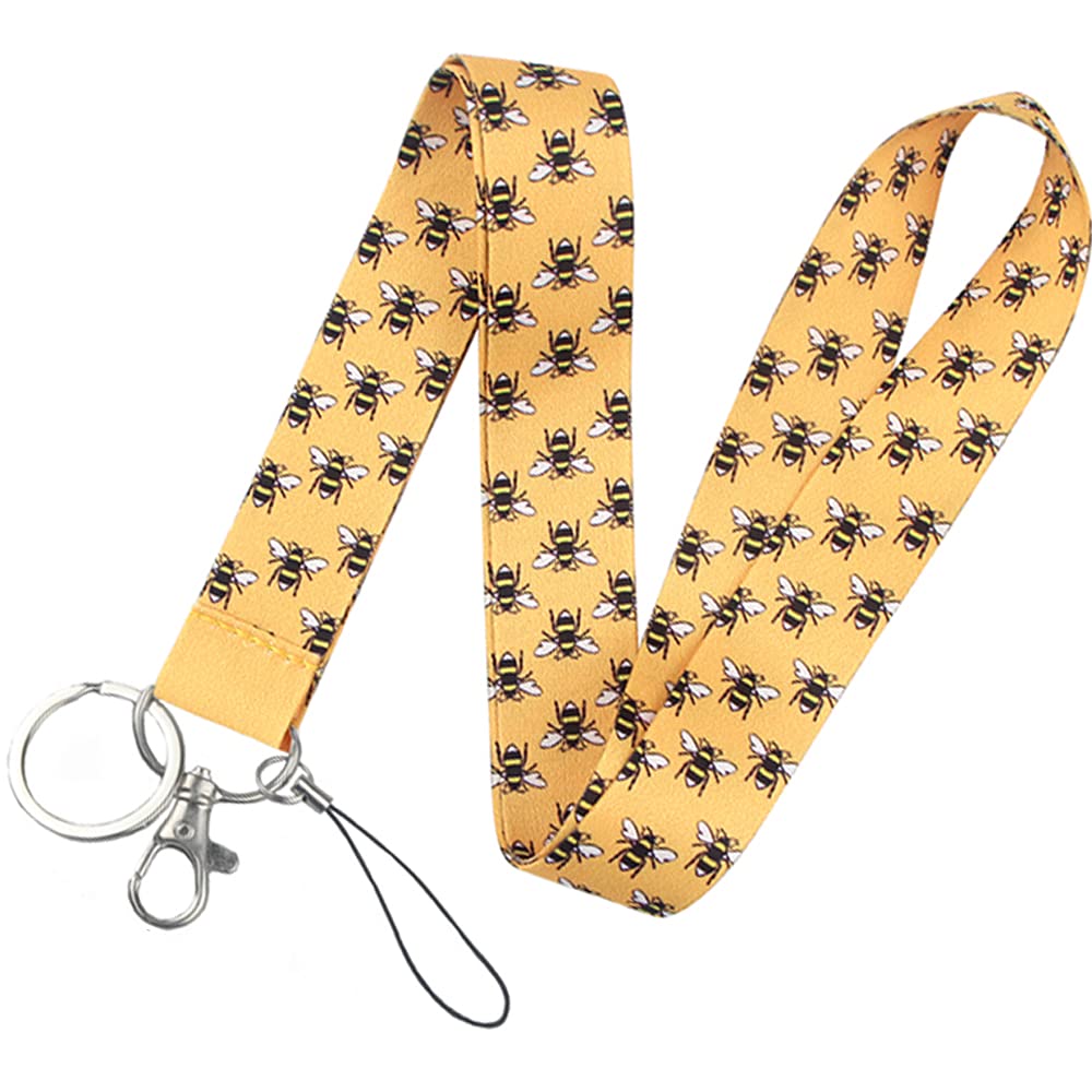 Yiflin Stylish Neck Lanyard for Keys, Wallet & ID Badge - Durable Keychain Lanyard for Women, Men & Teachers - Perfect for Office, School, Events & Travel Accessories