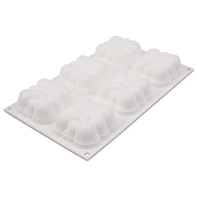 Premium Cloud 120 Silicone Mold Set - 6 Unique Shapes for Baking, Soap Making & DIY Crafts - Perfect for Cupcakes, Candles & Resin Art Projects