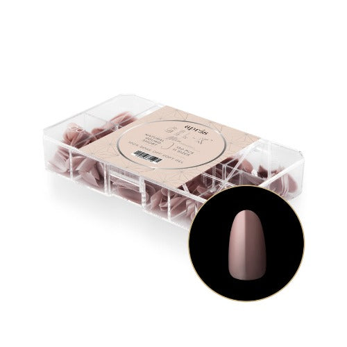 Apres Gel X Neutrals Mia Natural Tips 150pc - Short Round False Nails for Natural Look | DIY Manicure, Salon Quality, At-Home Nail Extension Kit for Women