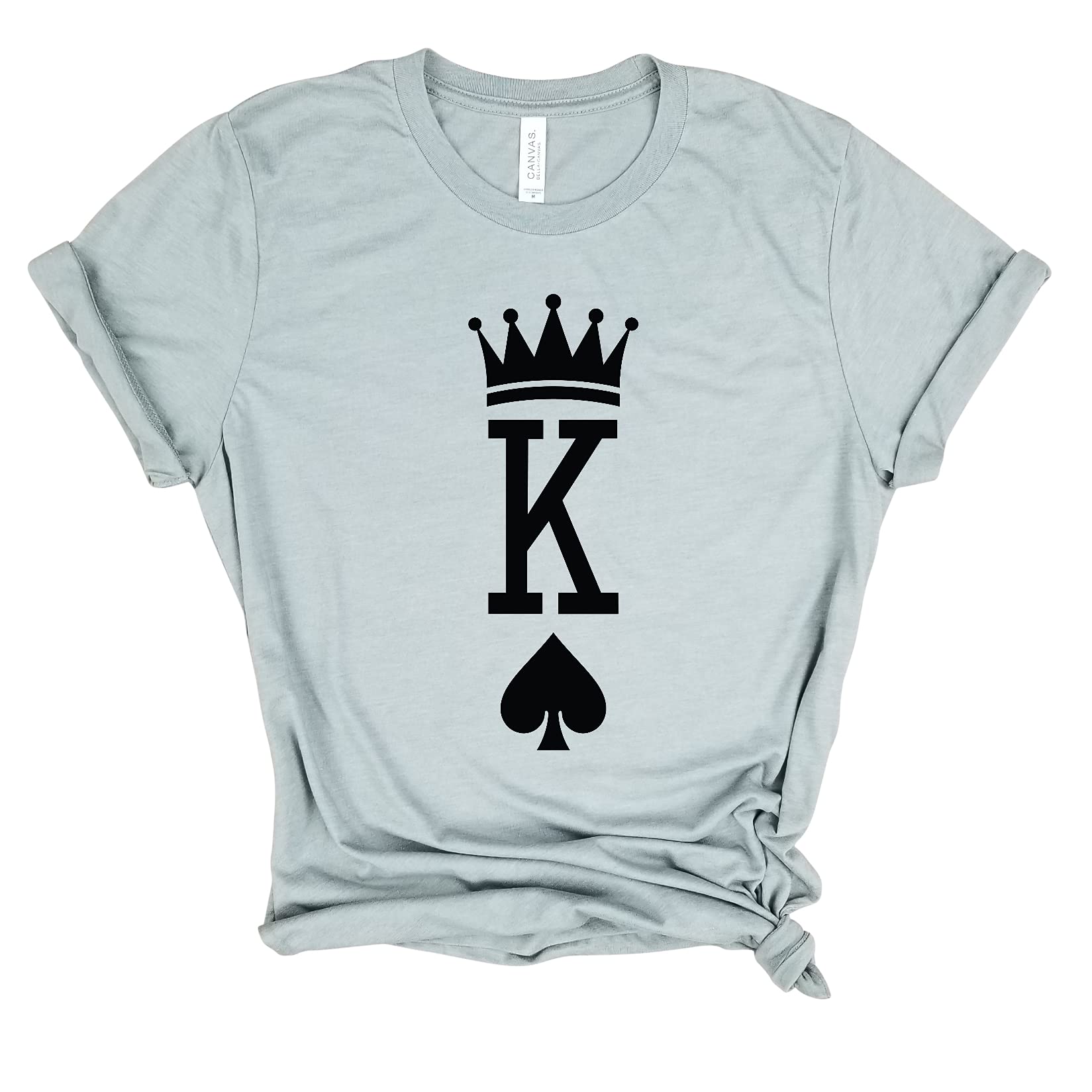 King of Spades Poker Shirt for Men - Funny Playing Card T-Shirt with King of Hearts Design | Royalty & Humor Graphic Tee for Workouts, Parties & Casual Wear