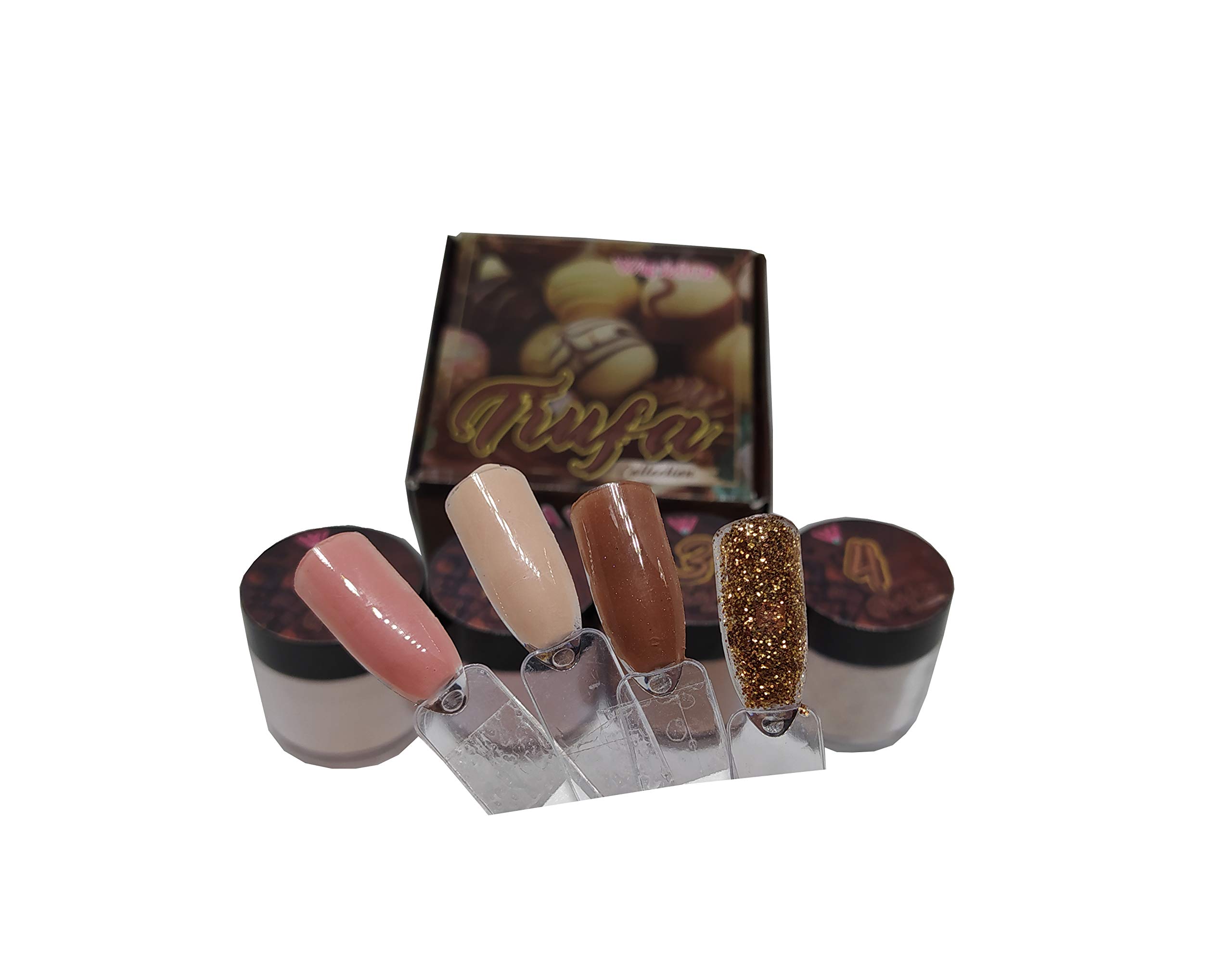 TRUFA Acrylic Nail Powder Set of 4 - Fantasy Nail Art Kit for Professional & DIY Manicures - Perfect for Home Salon, Nail Parties & Gift Giving