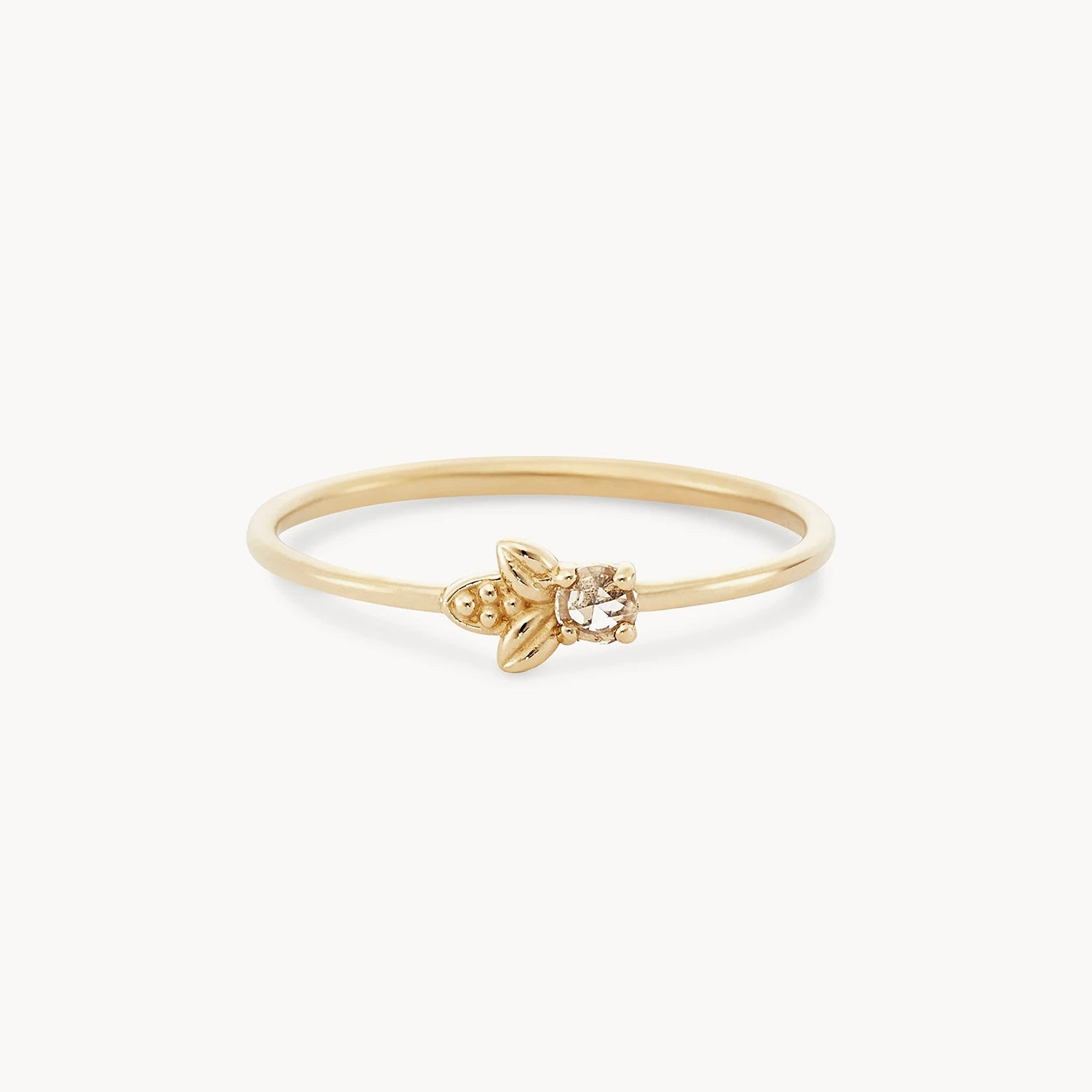 14K Yellow Gold Honey Bee Ring with White Diamonds - Elegant Jewelry for Women, Perfect for Weddings, Anniversaries & Everyday Wear