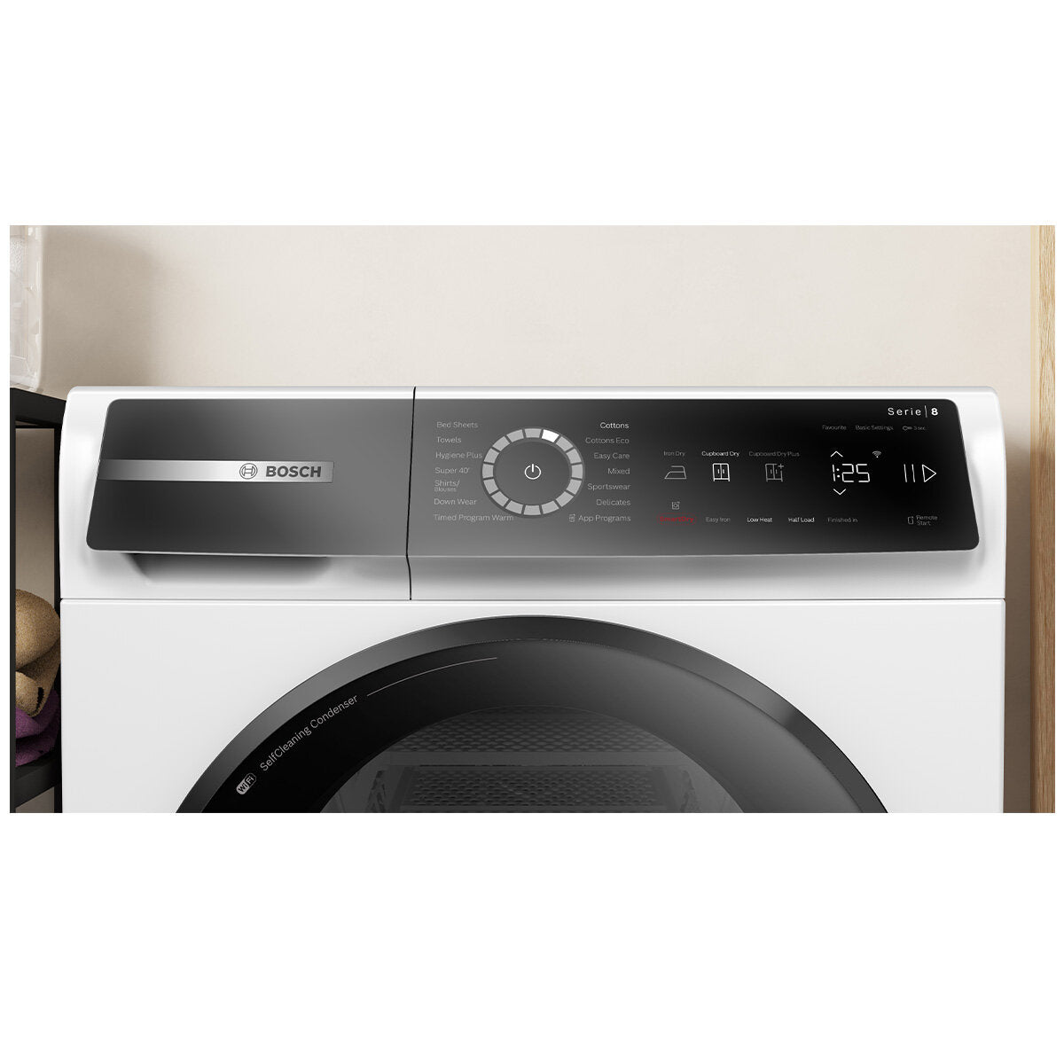 Bosch Series 8 8kg Heat Pump Dryer WQB235B8AU - Energy Efficient Laundry Solution for Home & Apartment Use