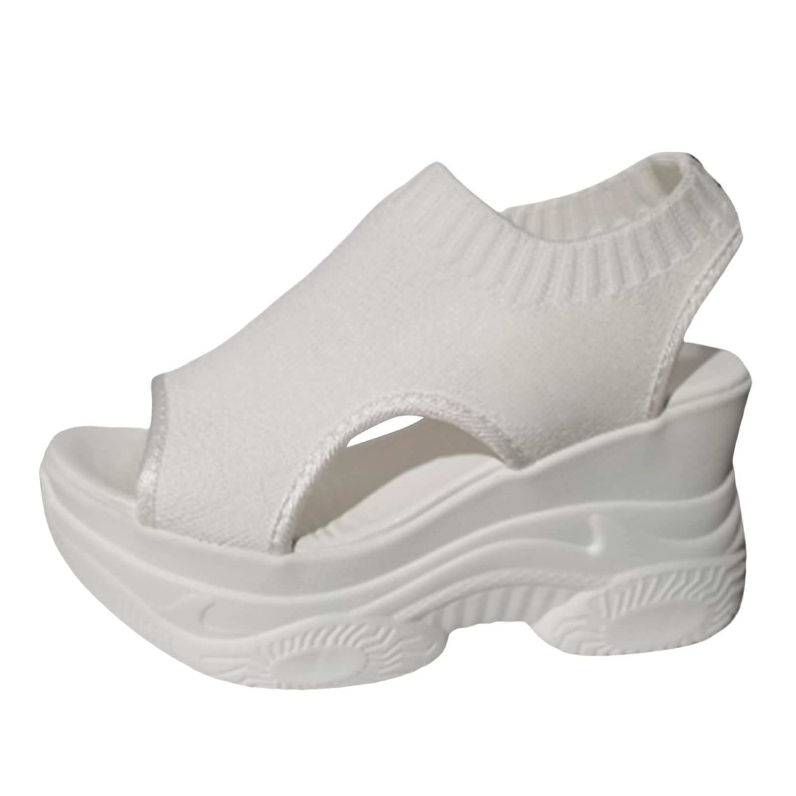 Women's Orthopedic Wedge Sandals - Open Toe Ankle Strap Platform Sandals for Summer | Comfortable Casual Strappy Slip-On Beach Shoes for Walking, Travel & Outdoor Activities
