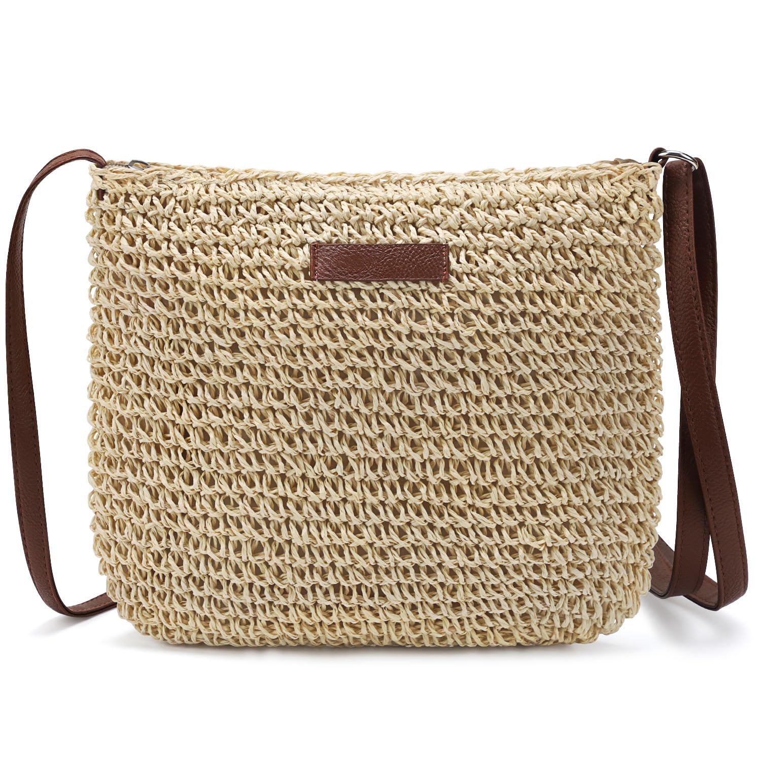Stylish Ayieyill Straw Clutch Bag for Women - Hand-Woven Shoulder & Crossbody Purse - Perfect for Summer Beach, Vacation & Boho Fashion Outfits